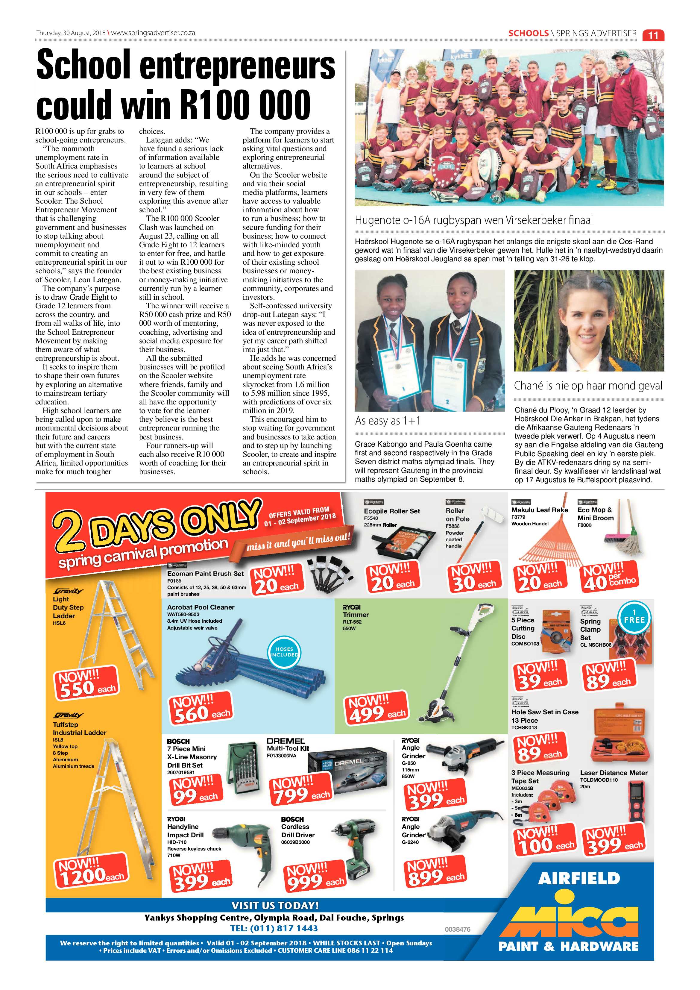Springs Advertiser 30 August 2018 page 11