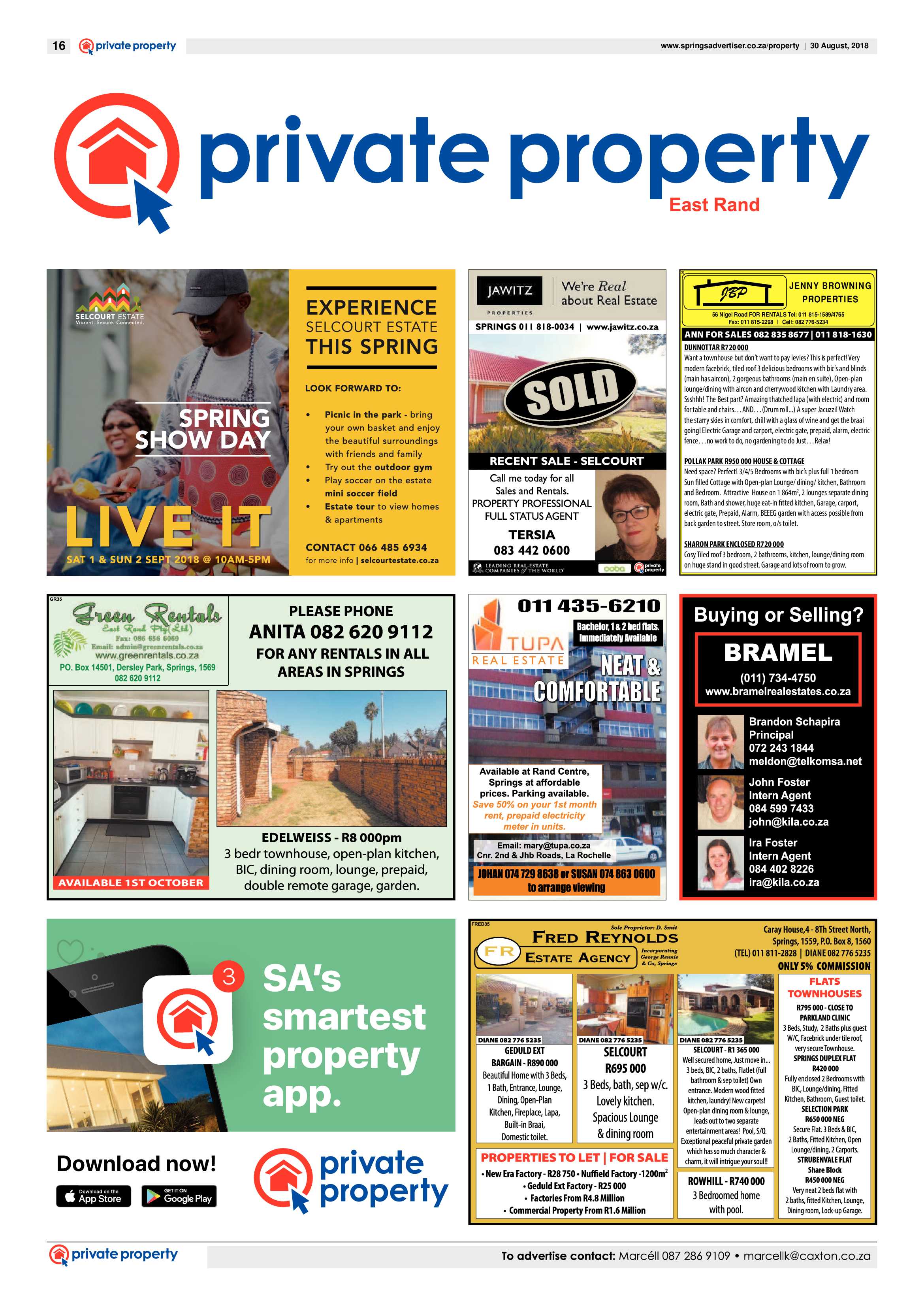 Springs Advertiser 30 August 2018 page 16