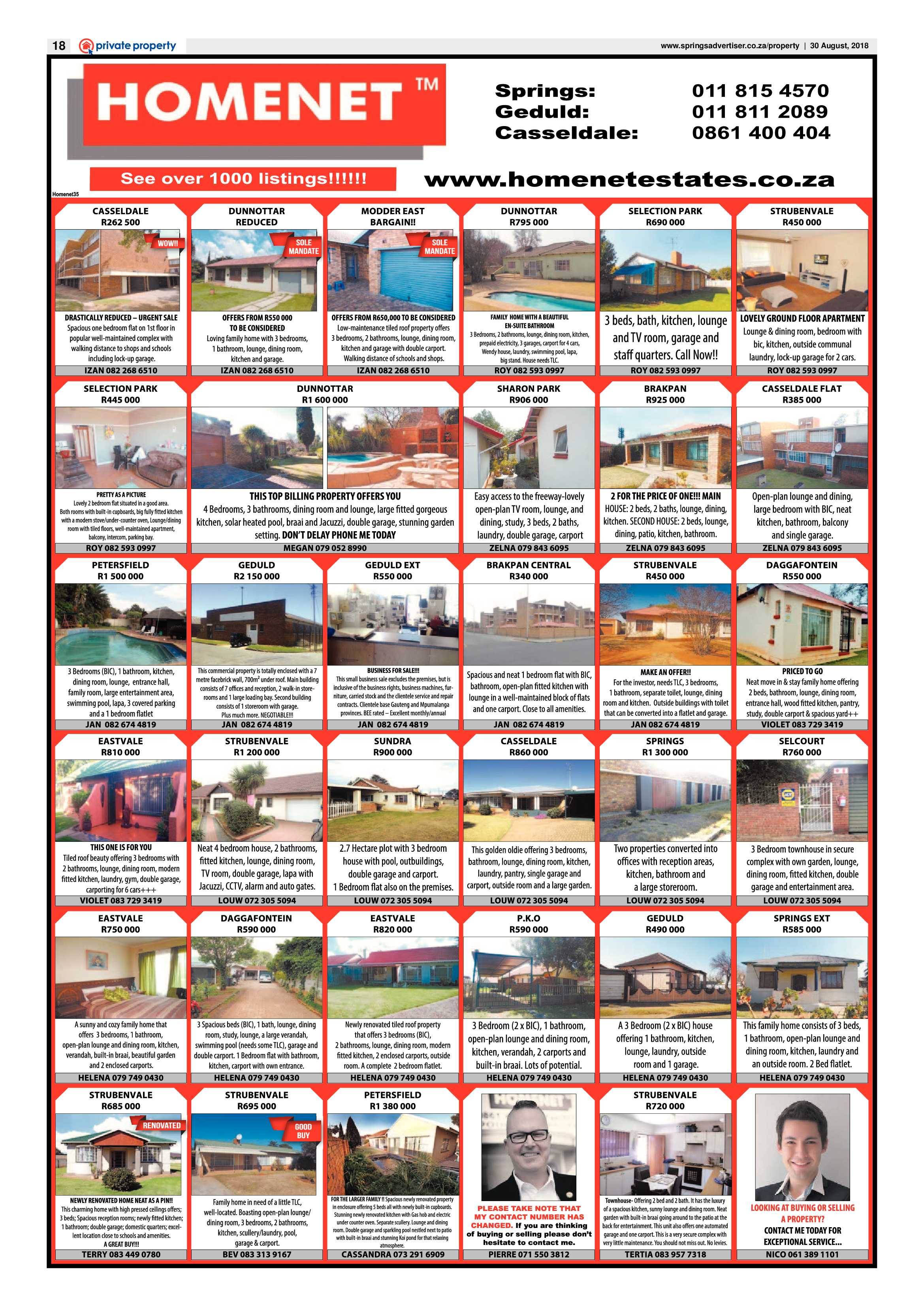 Springs Advertiser 30 August 2018 page 18