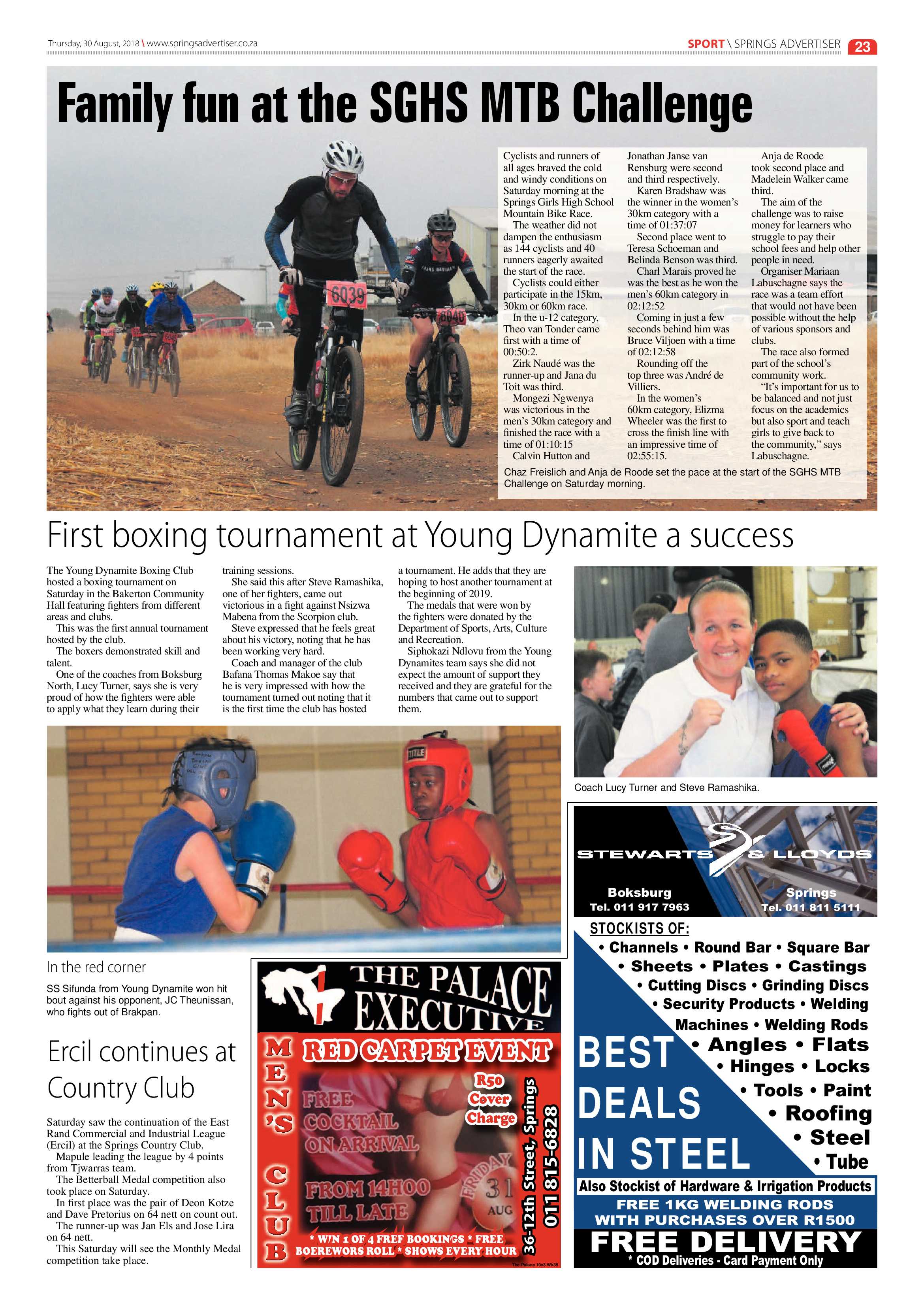 Springs Advertiser 30 August 2018 page 23