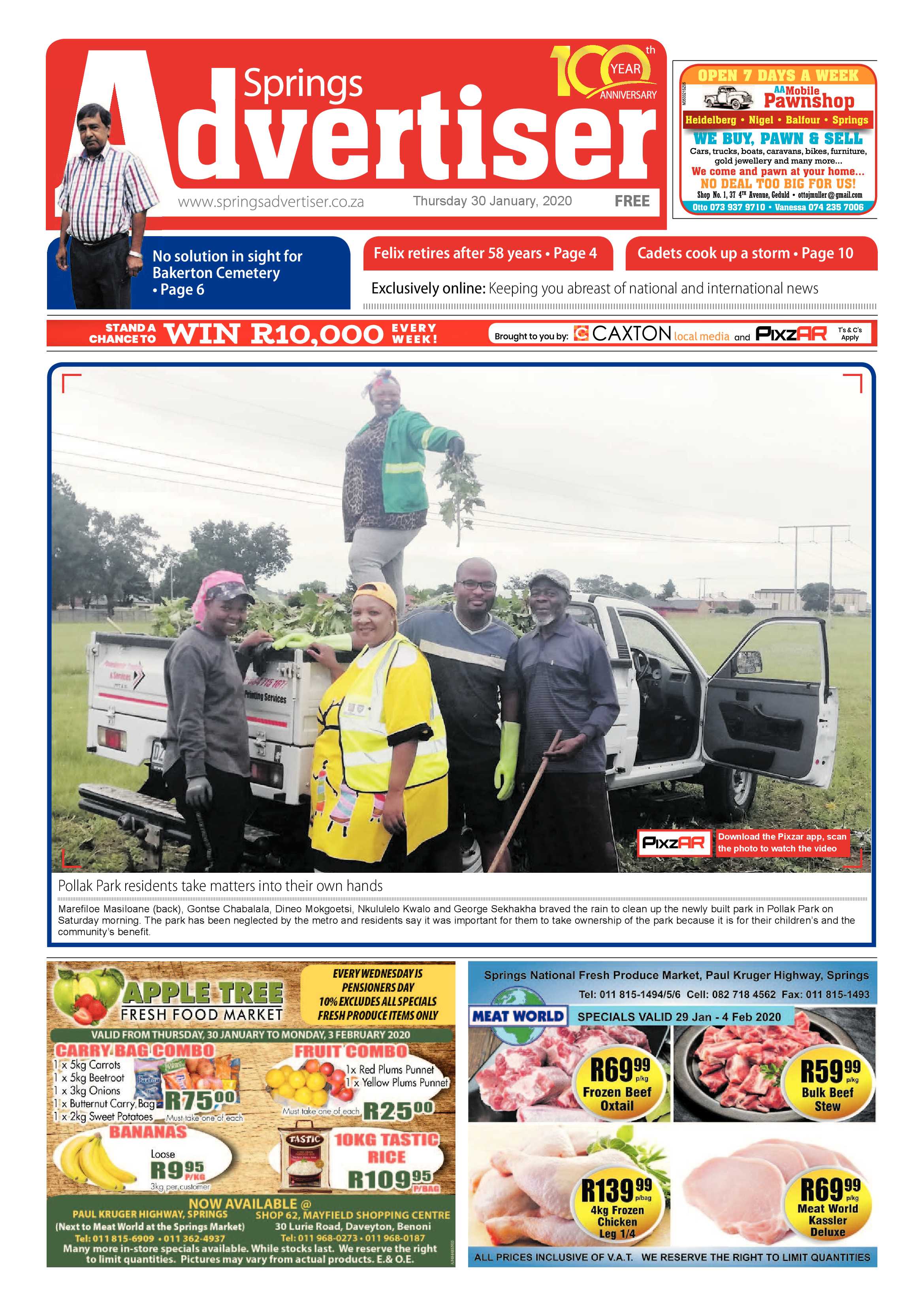 Springs Advertiser 30 January 2020 page 1