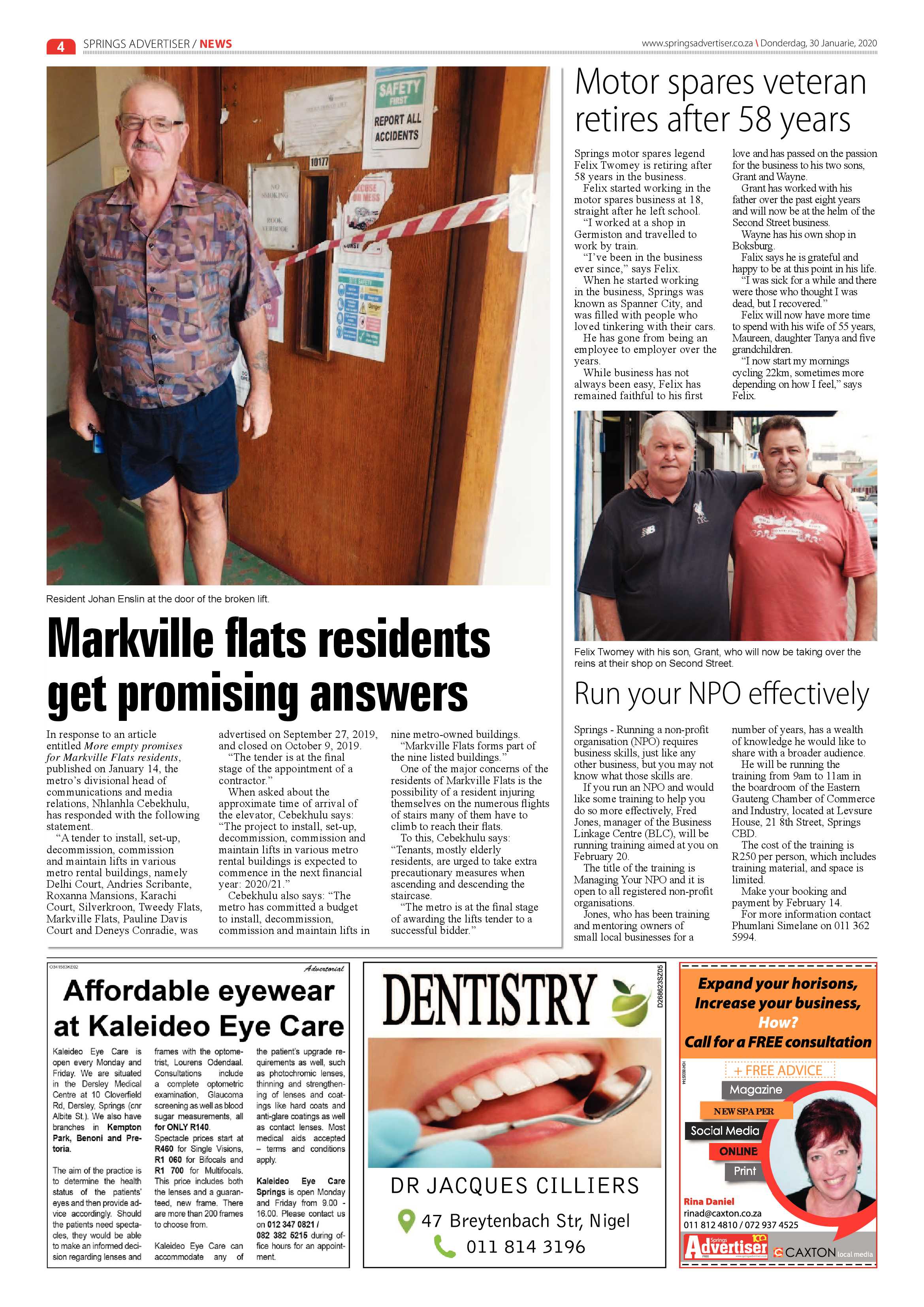 Springs Advertiser 30 January 2020 page 4