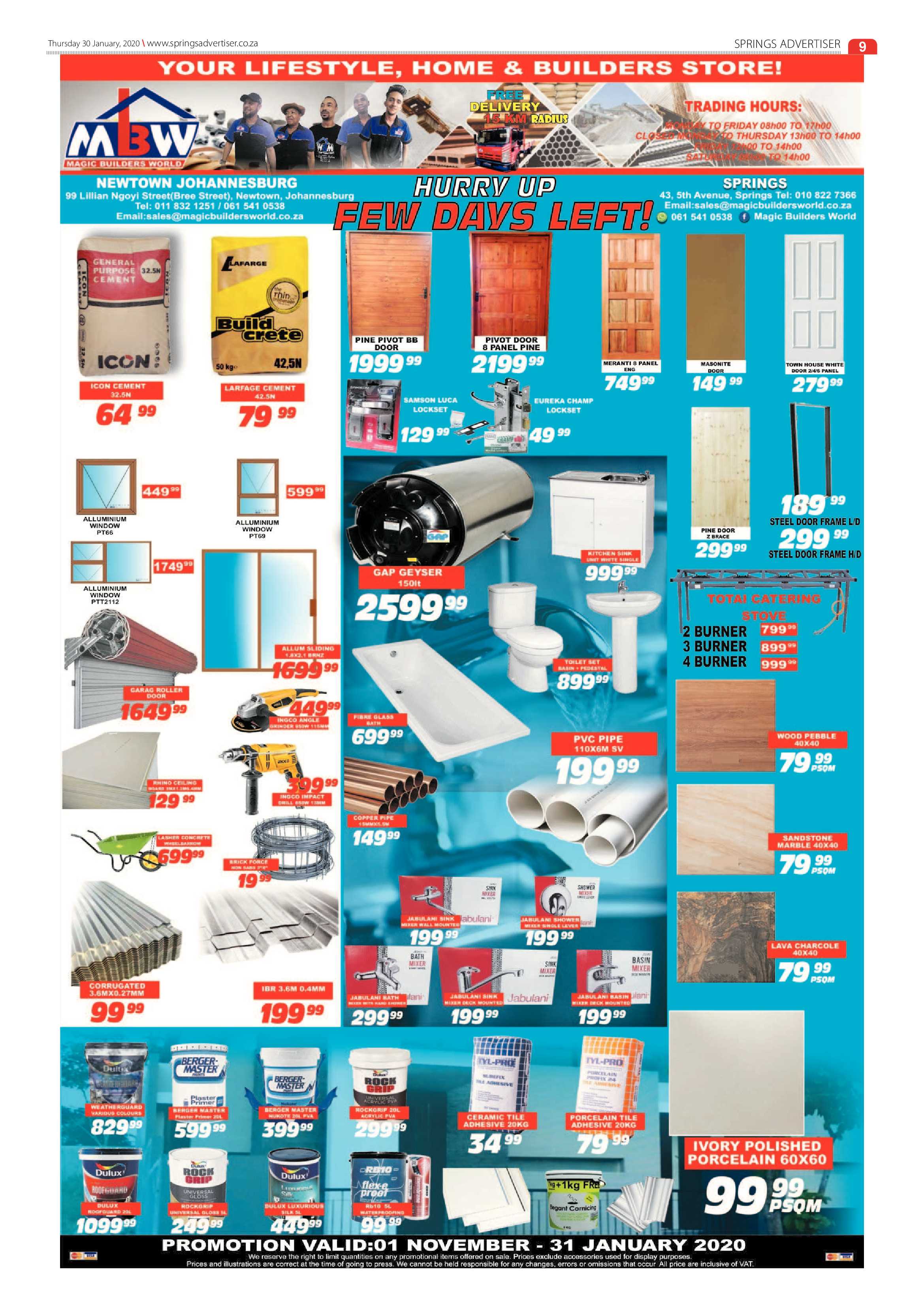 Springs Advertiser 30 January 2020 page 9