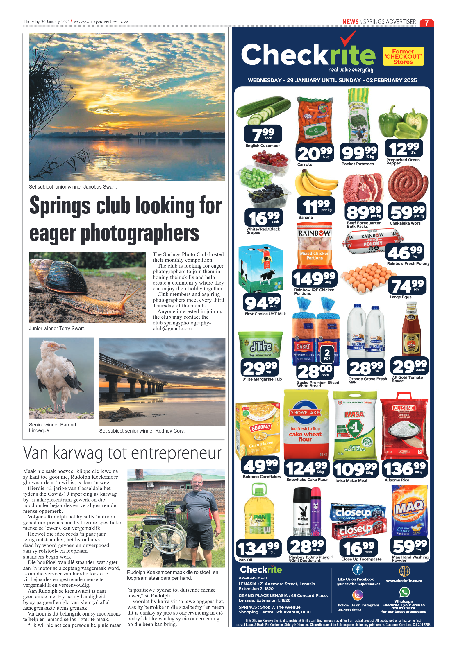 Springs Advertiser 30 January 2025 page 7