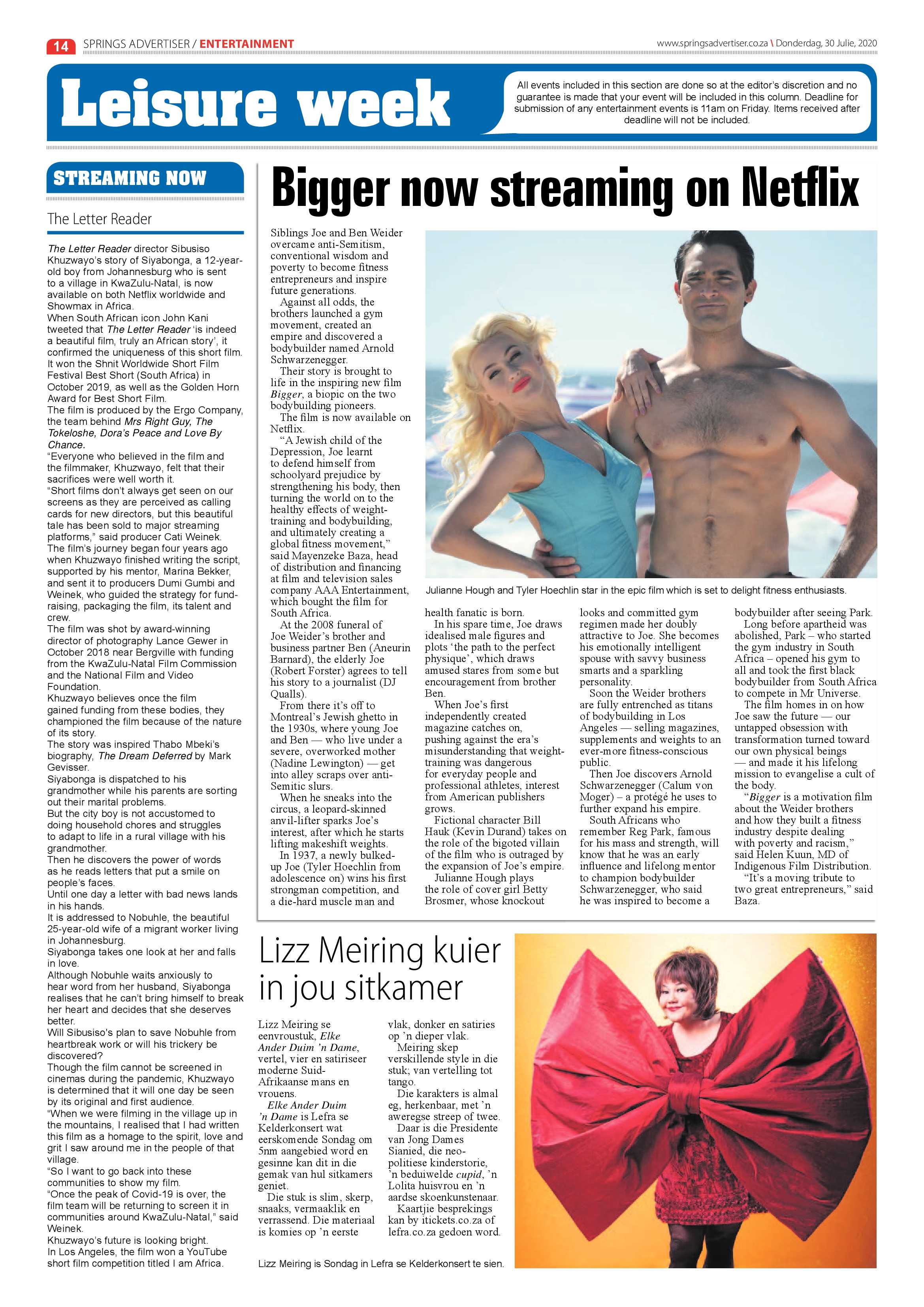 Springs Advertiser 30 July 2020 page 14