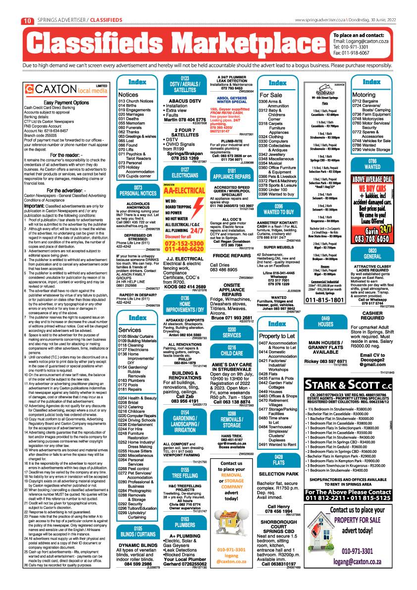 Springs Advertiser 30 June 2022 page 10