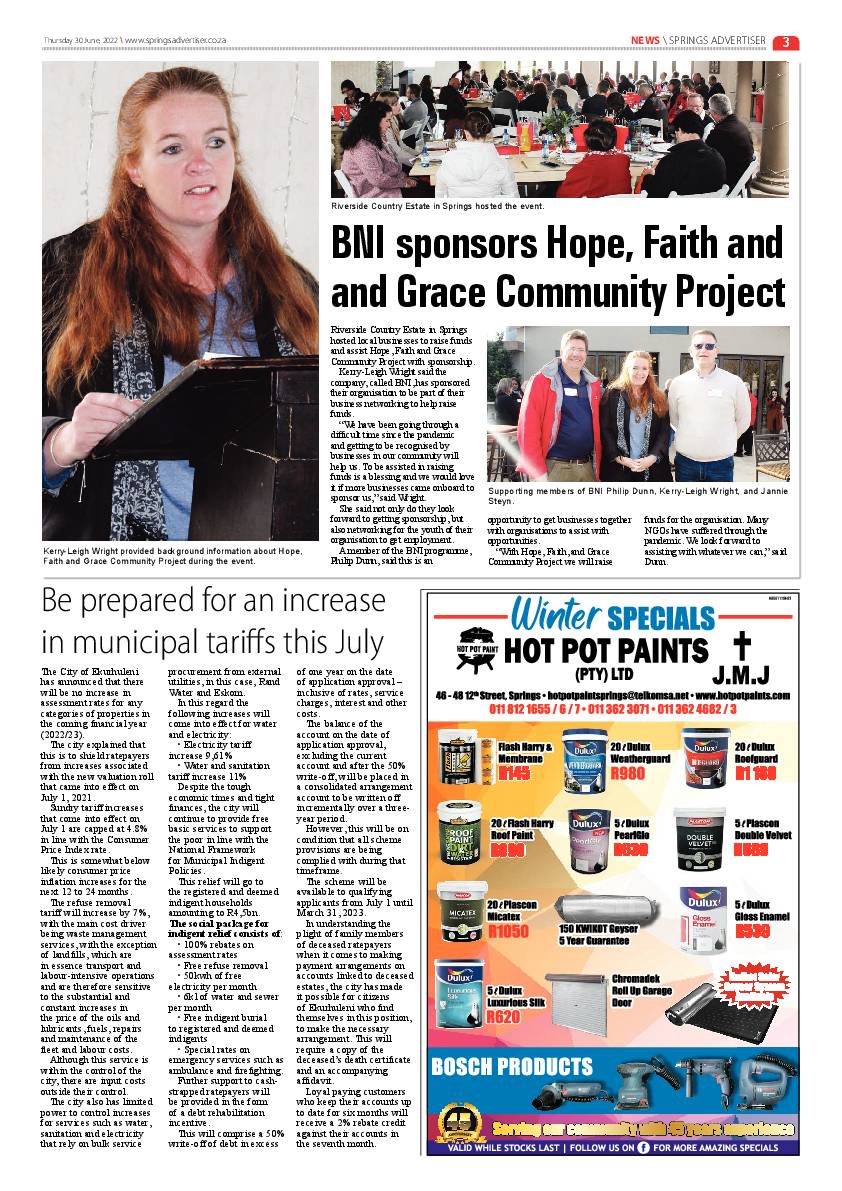 Springs Advertiser 30 June 2022 page 3
