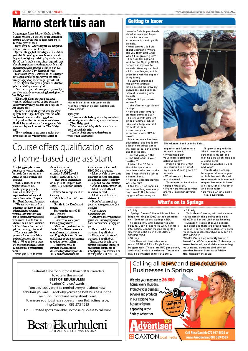 Springs Advertiser 30 June 2022 page 6