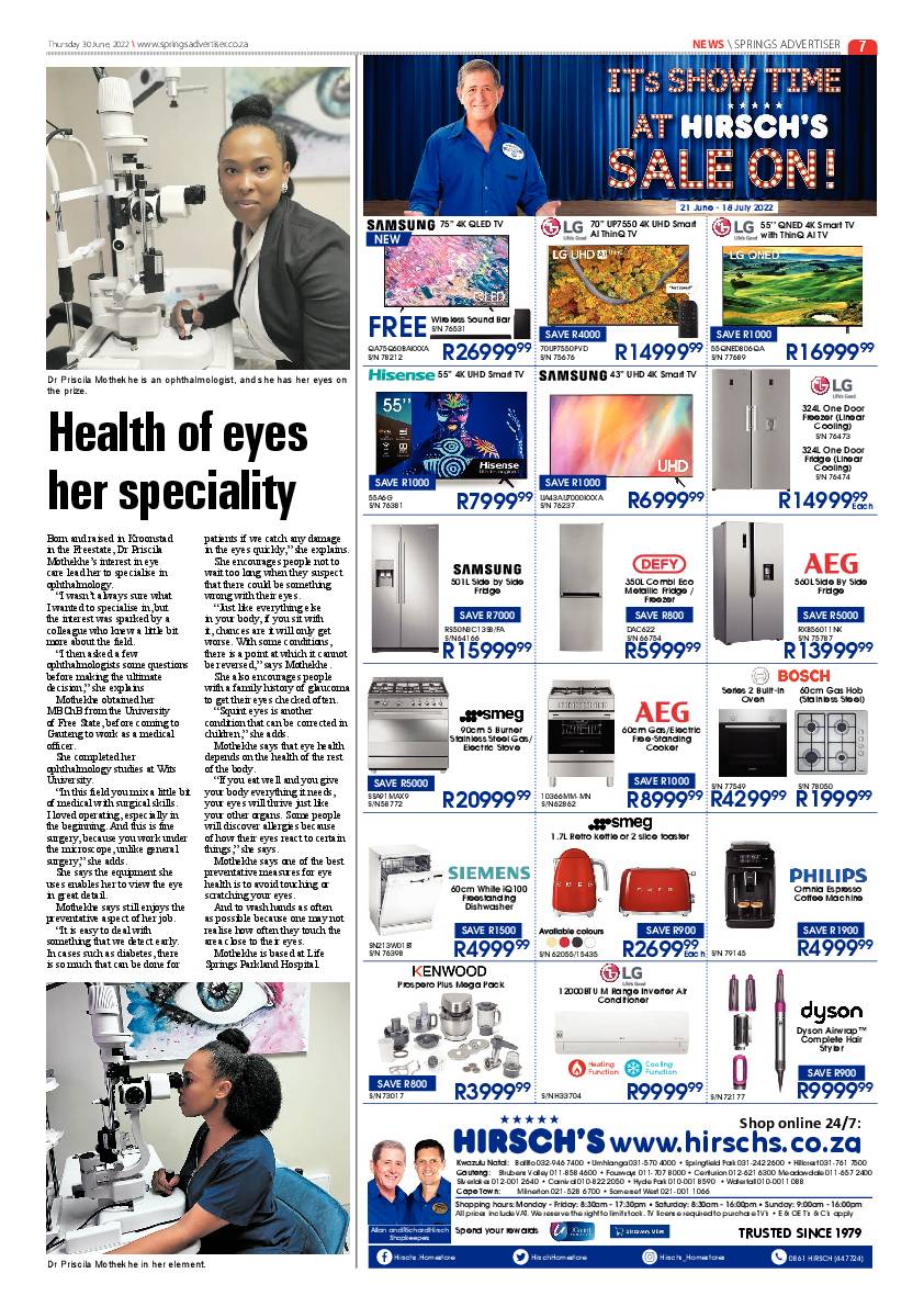 Springs Advertiser 30 June 2022 page 7