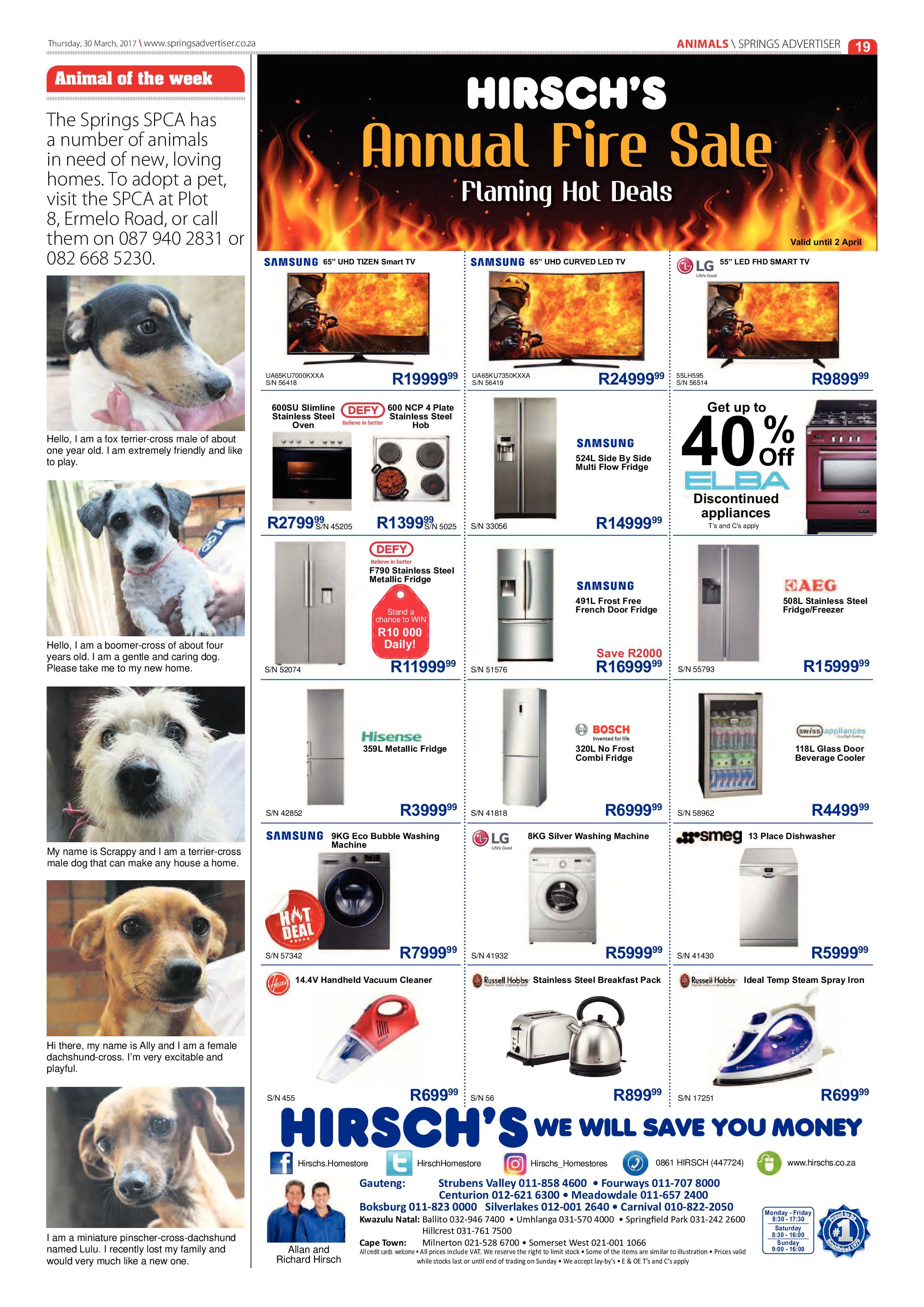 Springs Advertiser 30 March 2017 page 19