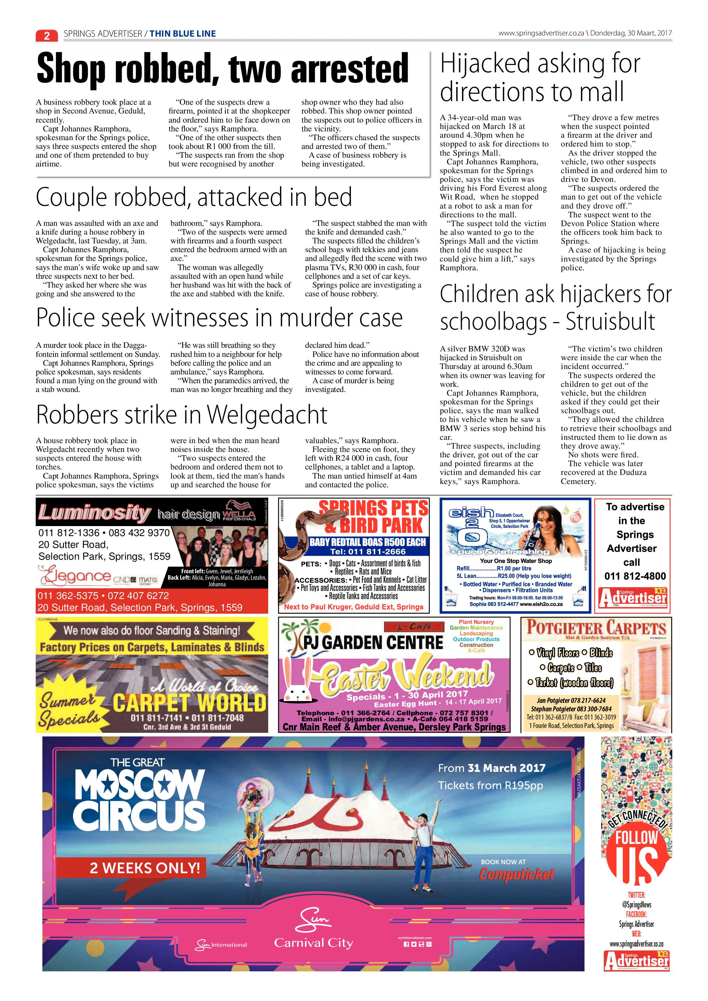 Springs Advertiser 30 March 2017 page 2