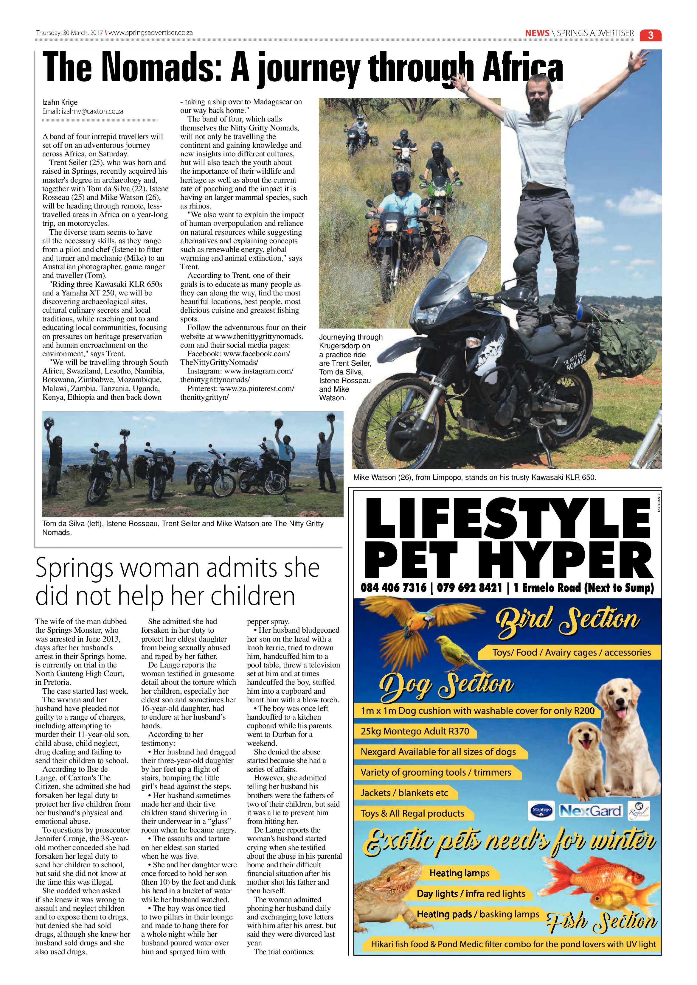 Springs Advertiser 30 March 2017 page 3