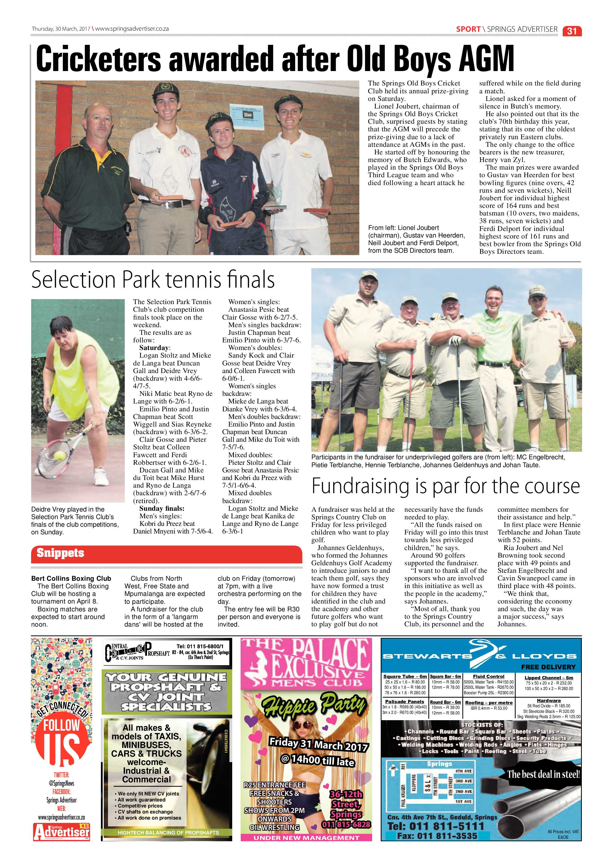 Springs Advertiser 30 March 2017 page 31