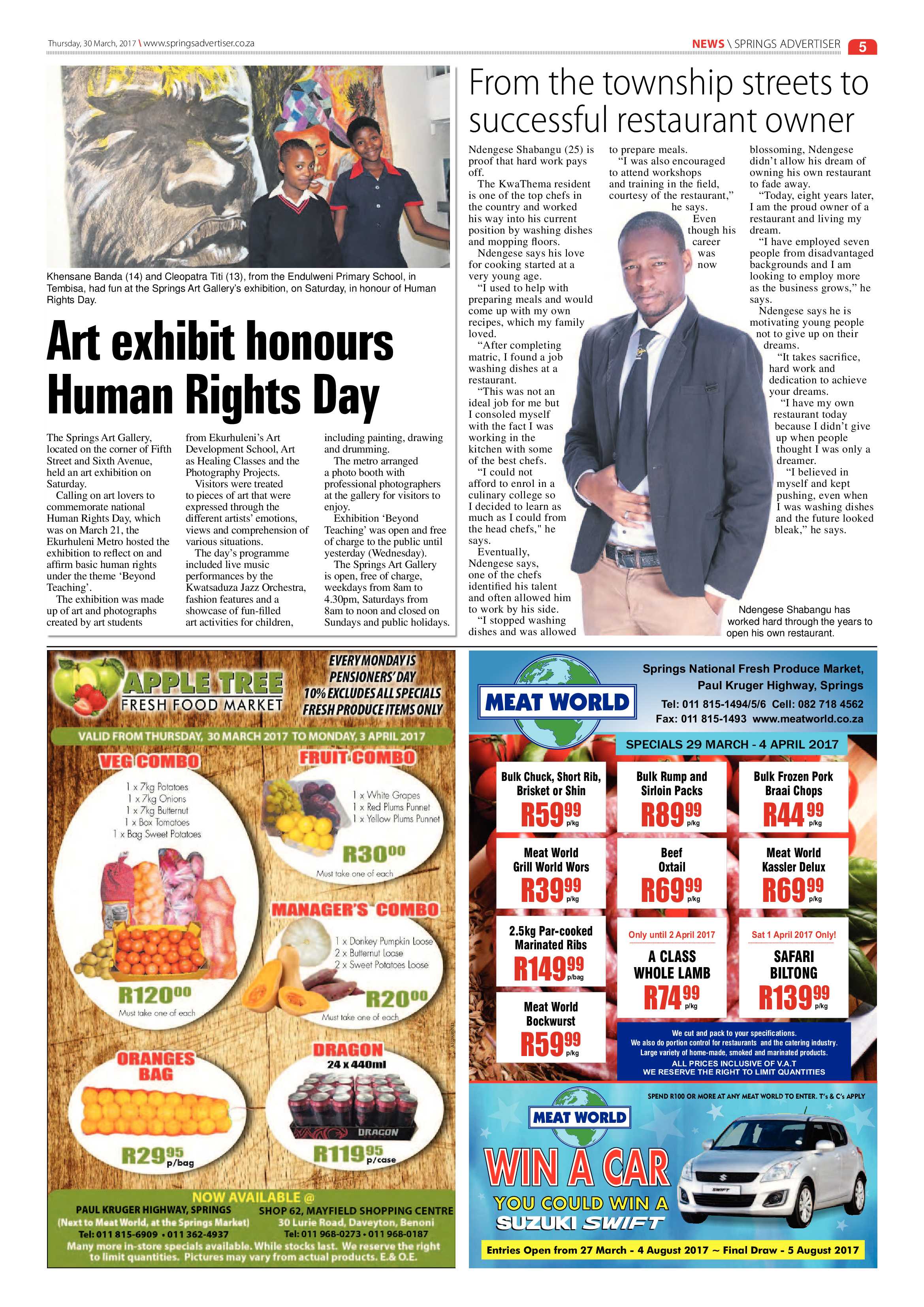 Springs Advertiser 30 March 2017 page 5