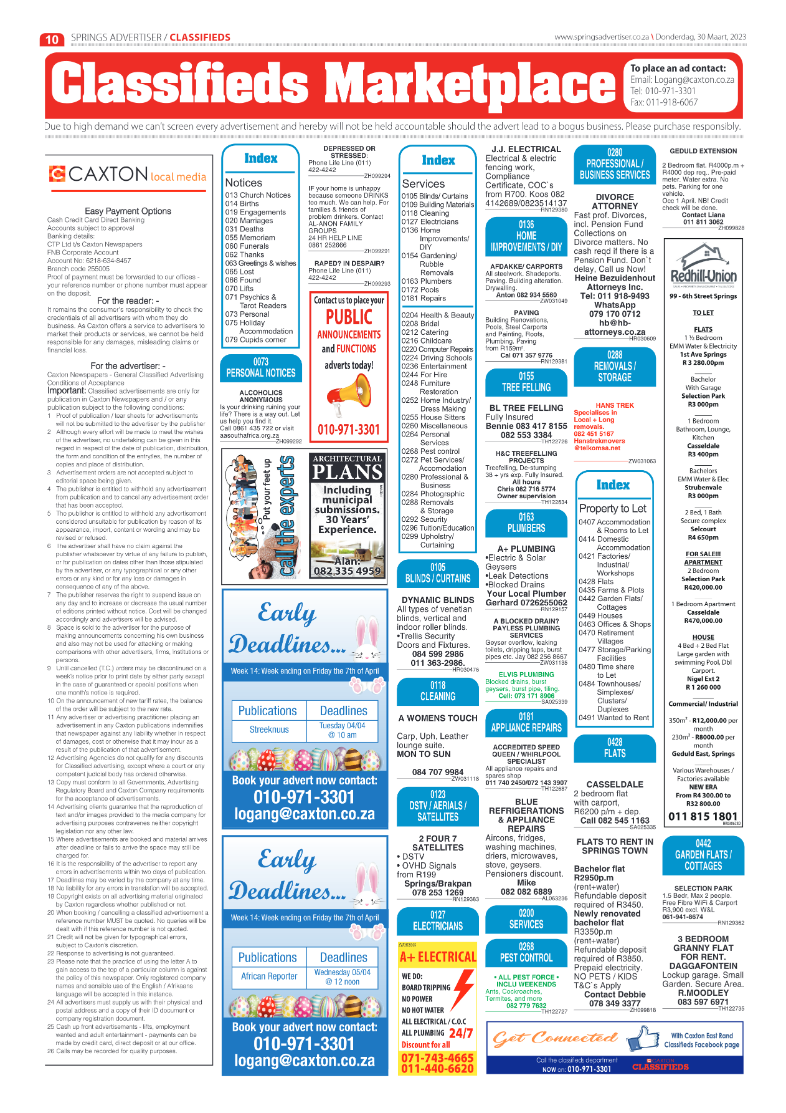 Springs Advertiser 30 March 2023 page 10