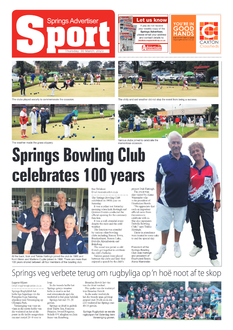 Springs Advertiser 30 March 2023 page 12