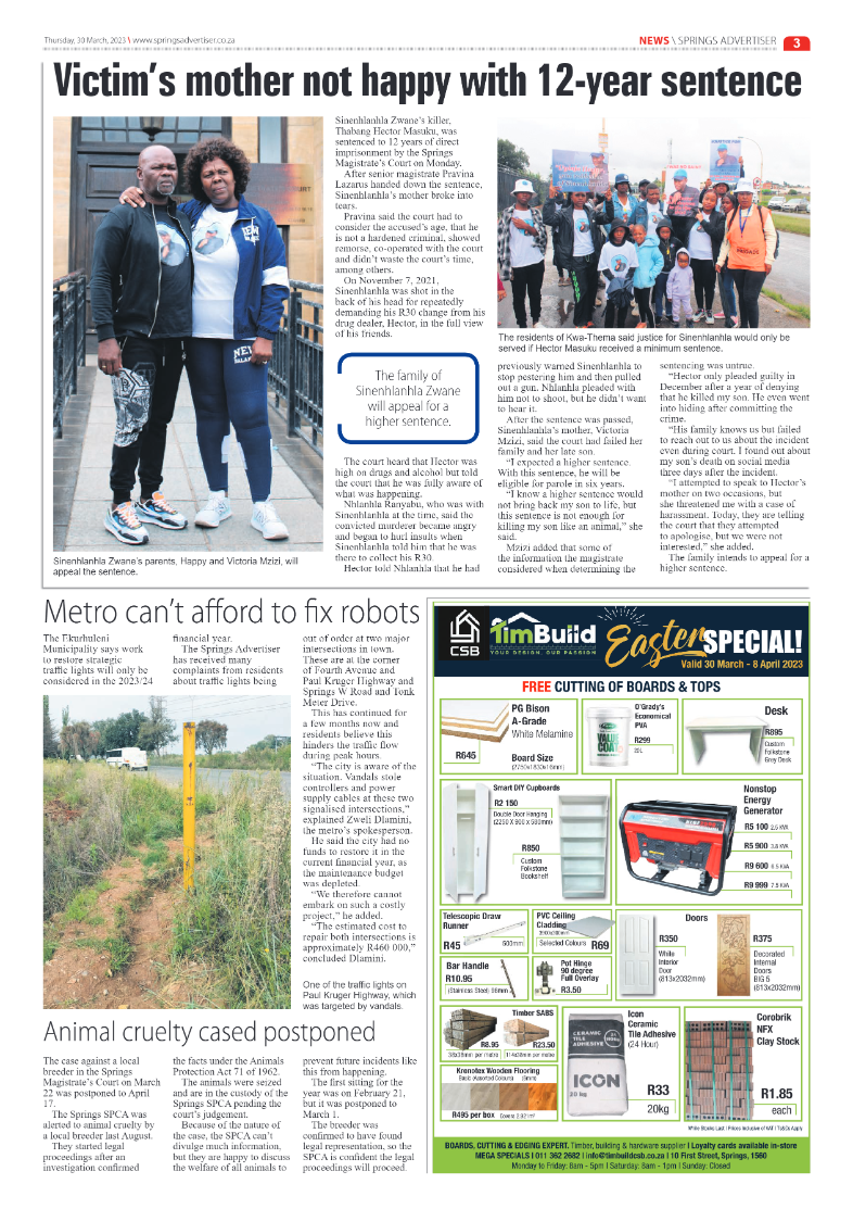 Springs Advertiser 30 March 2023 page 3