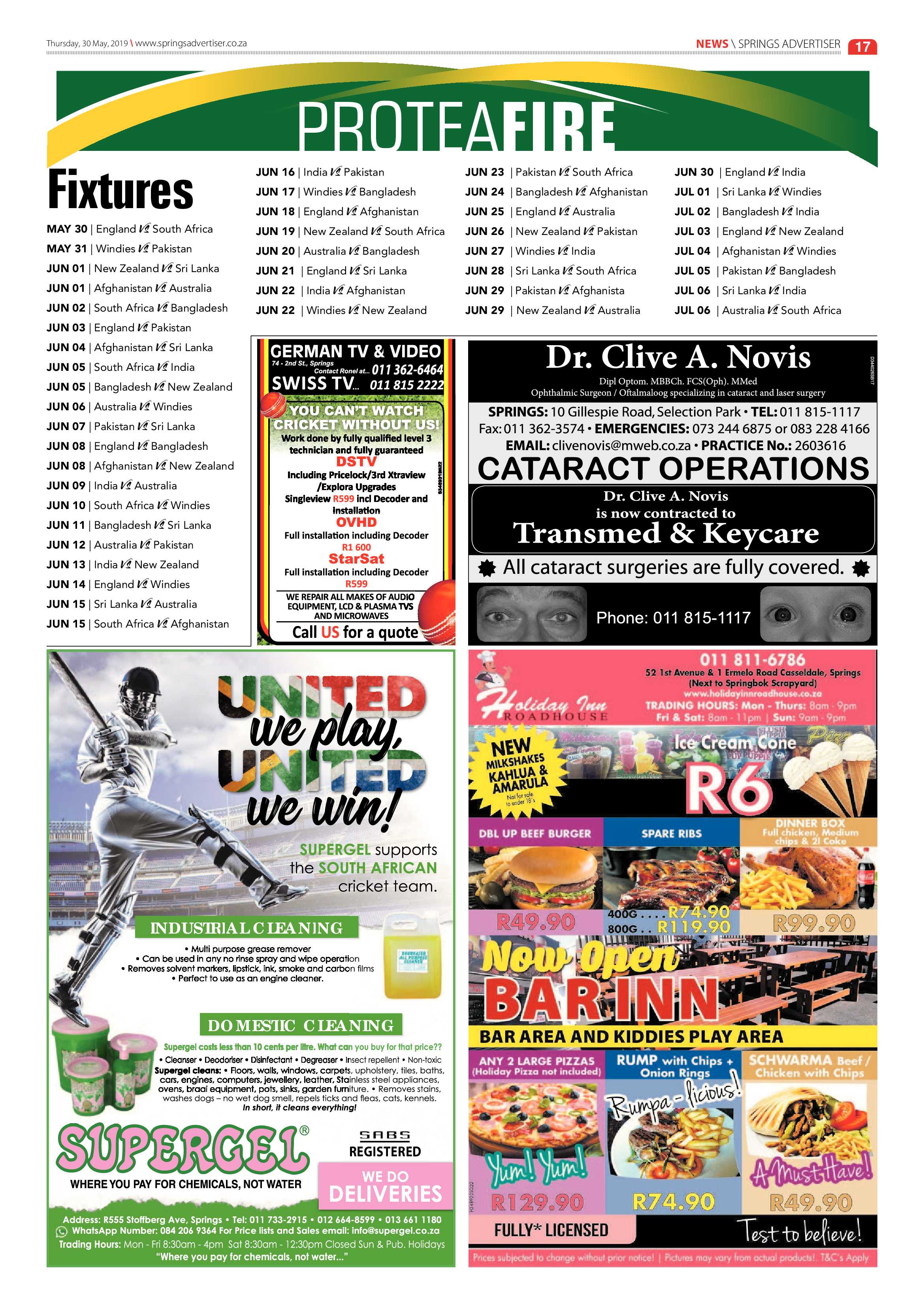 Springs Advertiser 30 May 2019 page 17