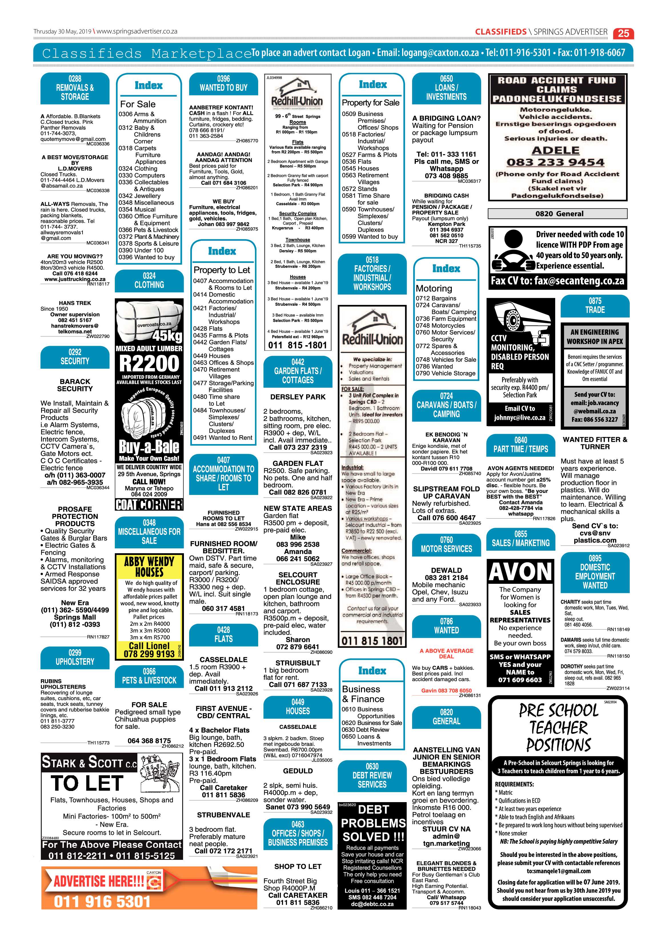Springs Advertiser 30 May 2019 page 25