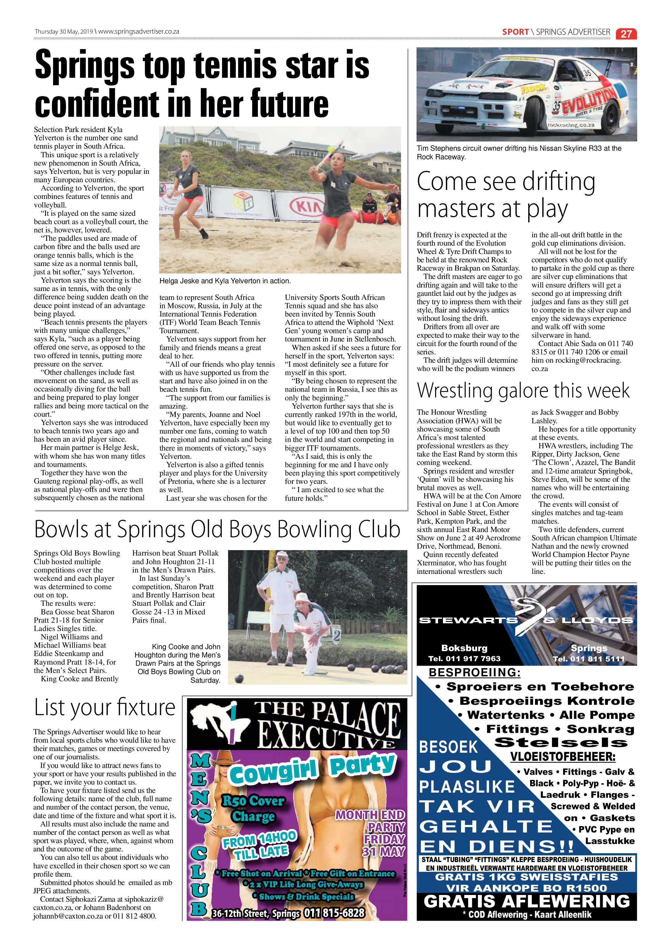 Springs Advertiser 30 May 2019 page 27