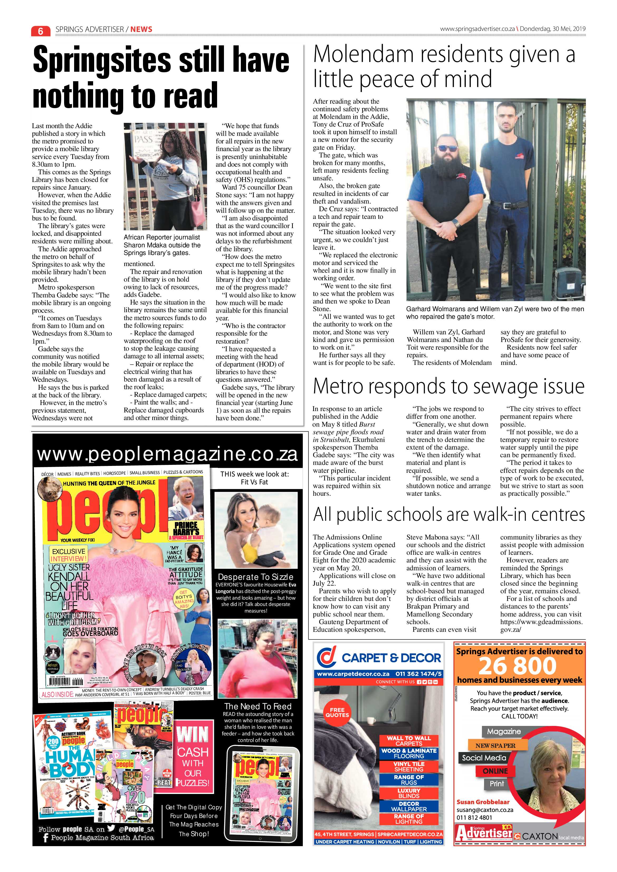 Springs Advertiser 30 May 2019 page 6