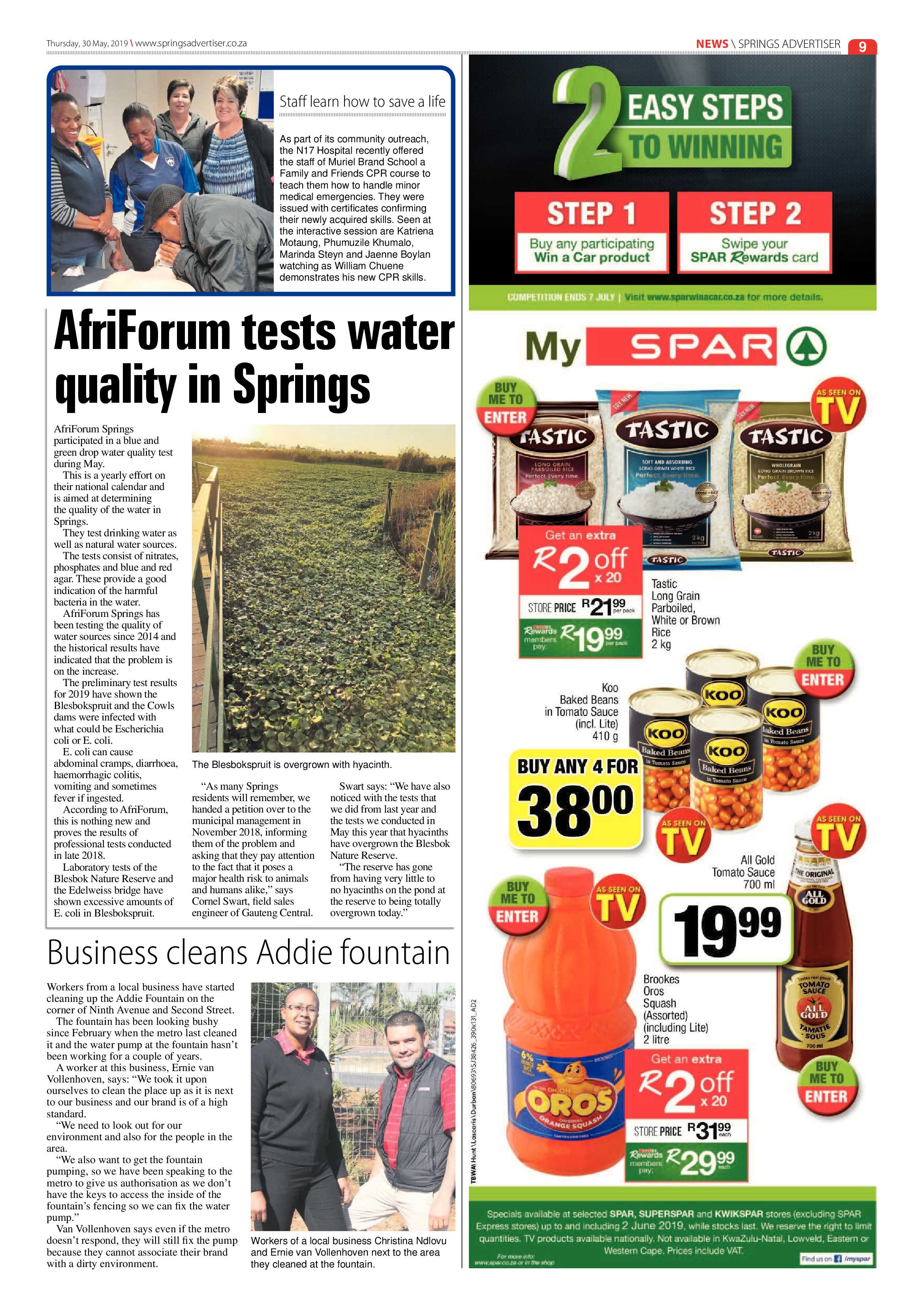 Springs Advertiser 30 May 2019 page 9