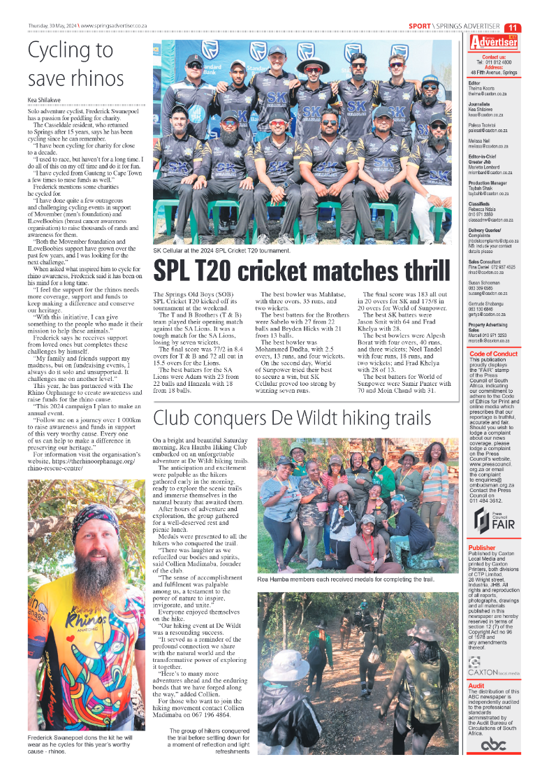 Springs Advertiser 30 May 2024 page 11