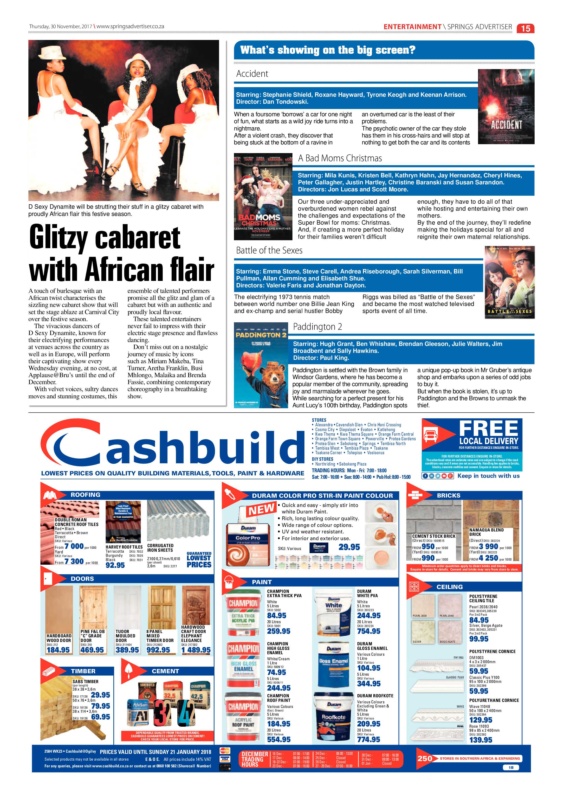 Springs Advertiser 30 November 2017 page 15