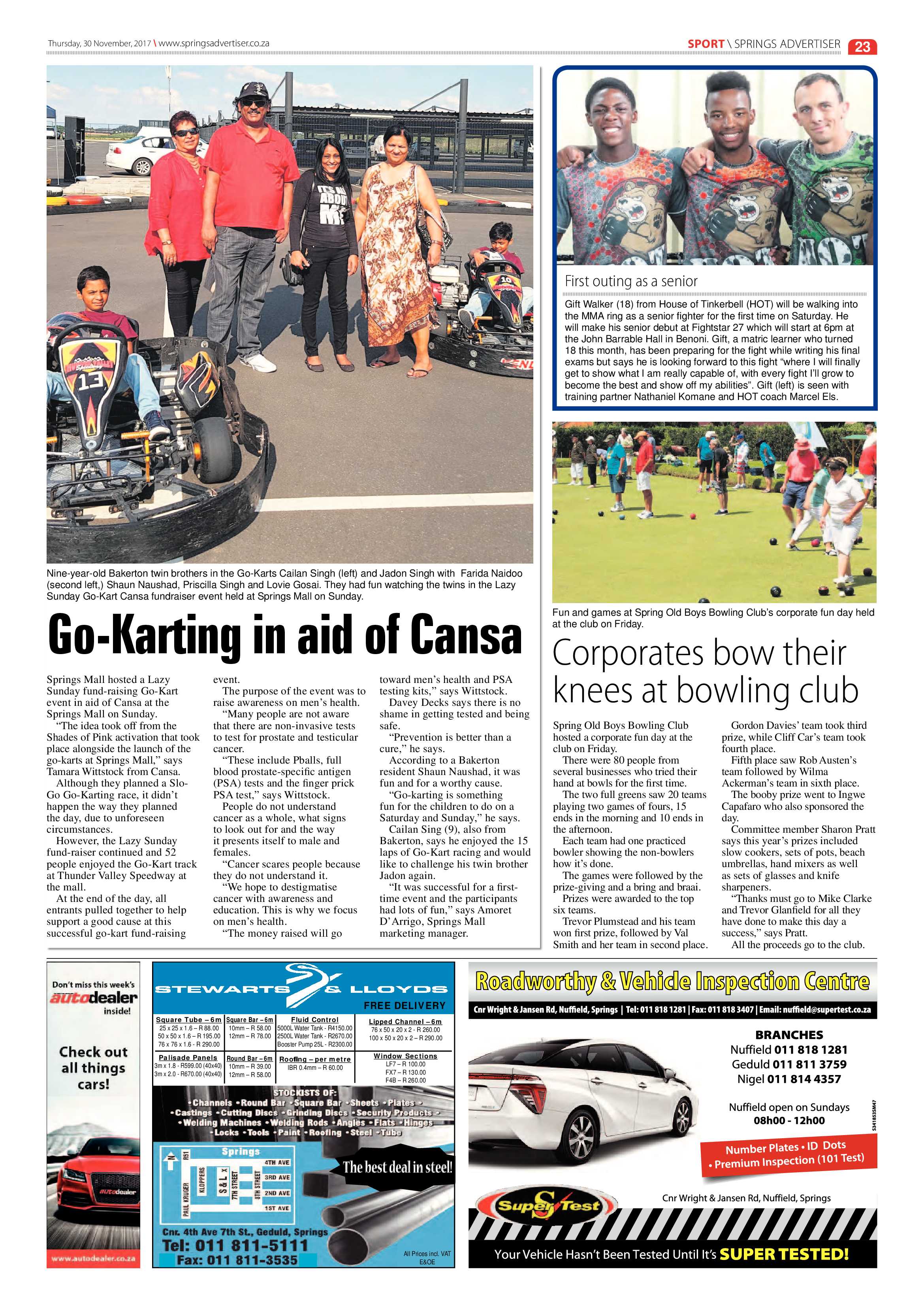 Springs Advertiser 30 November 2017 page 23