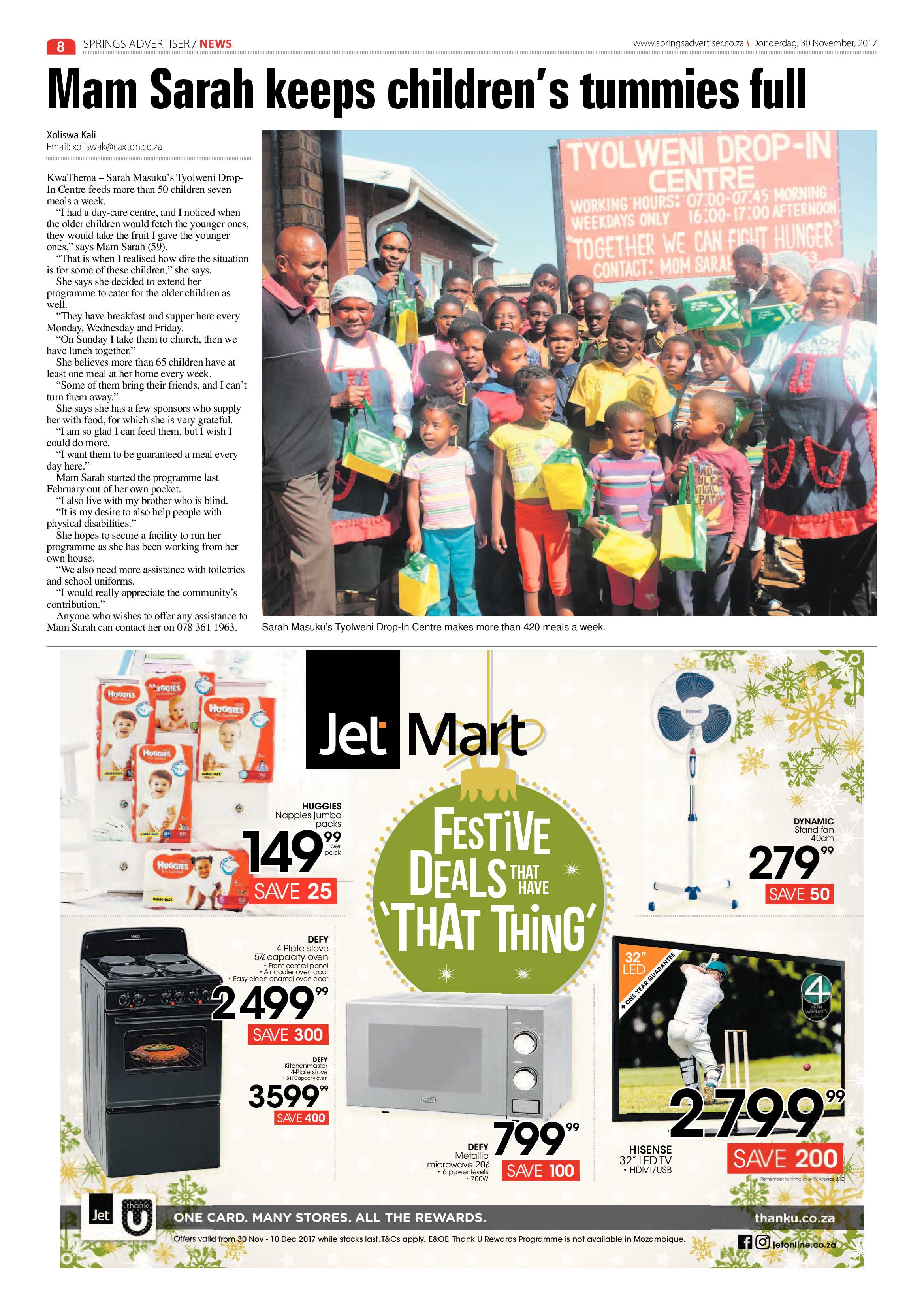 Springs Advertiser 30 November 2017 page 8