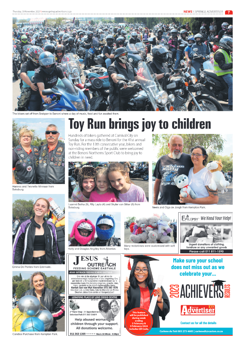 Springs Advertiser 30 November 2023 page 7