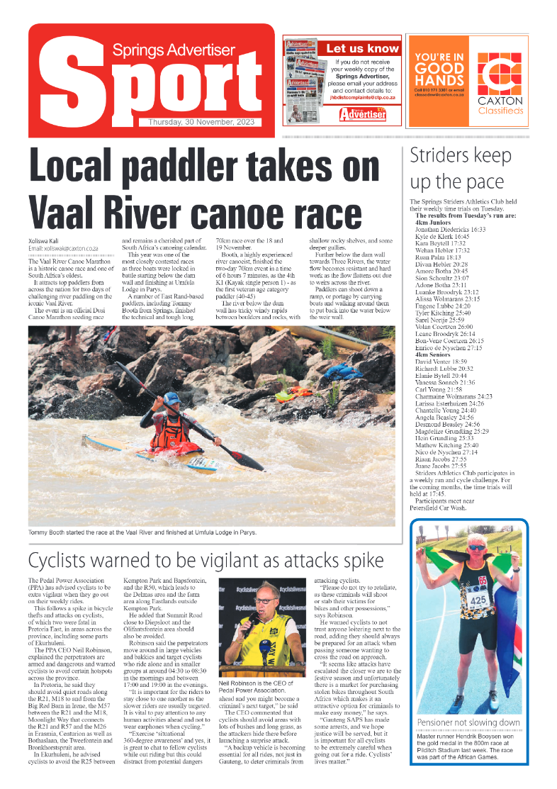 Springs Advertiser 30 November 2023 page 8