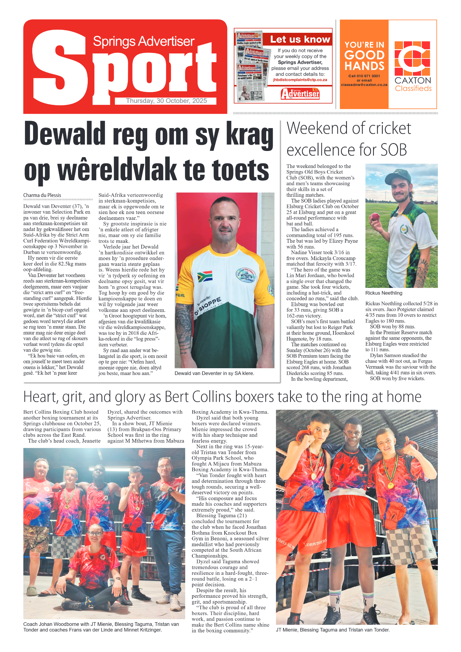 Springs Advertiser 30 October 2025 page 12