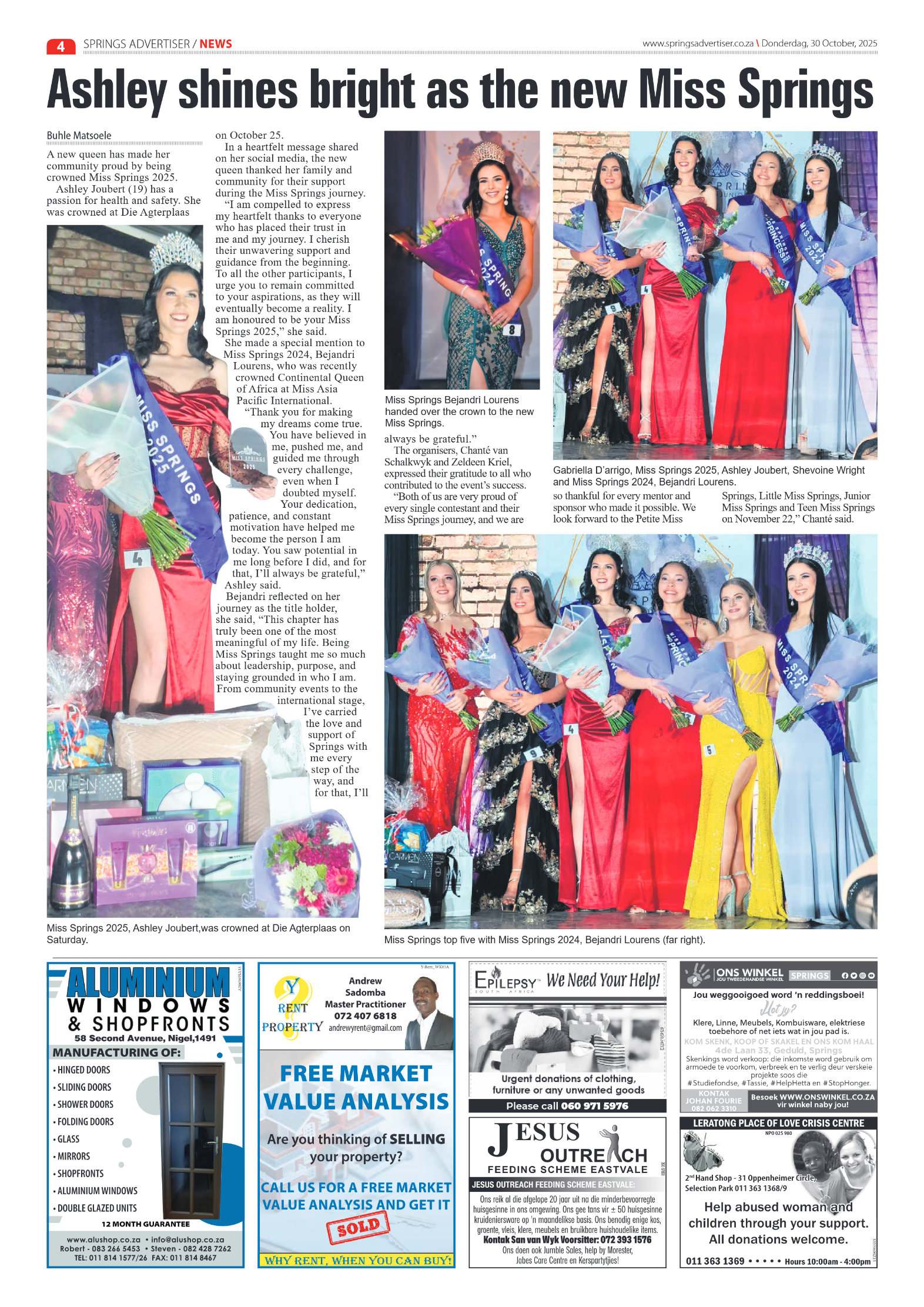 Springs Advertiser 30 October 2025 page 4