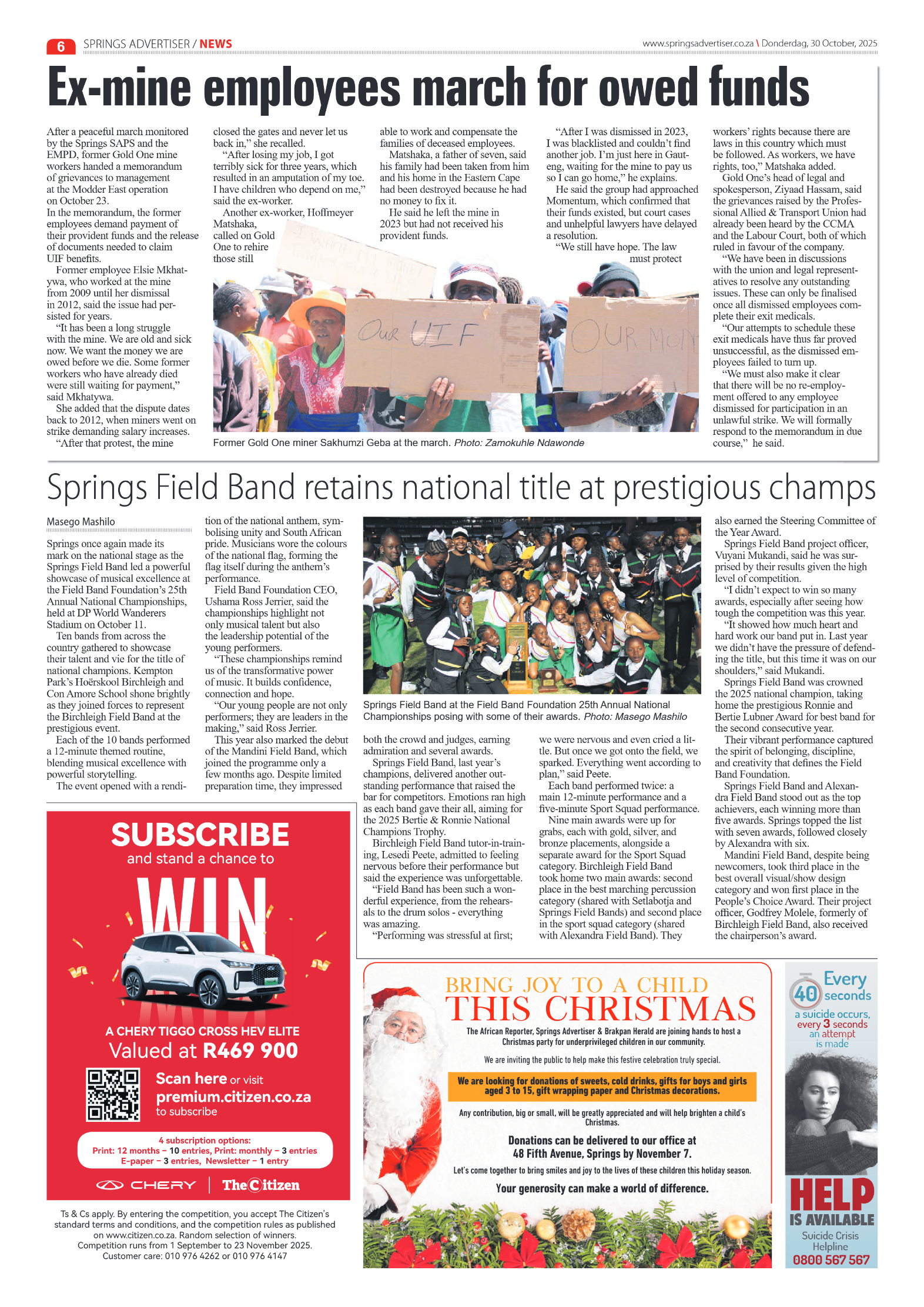 Springs Advertiser 30 October 2025 page 6