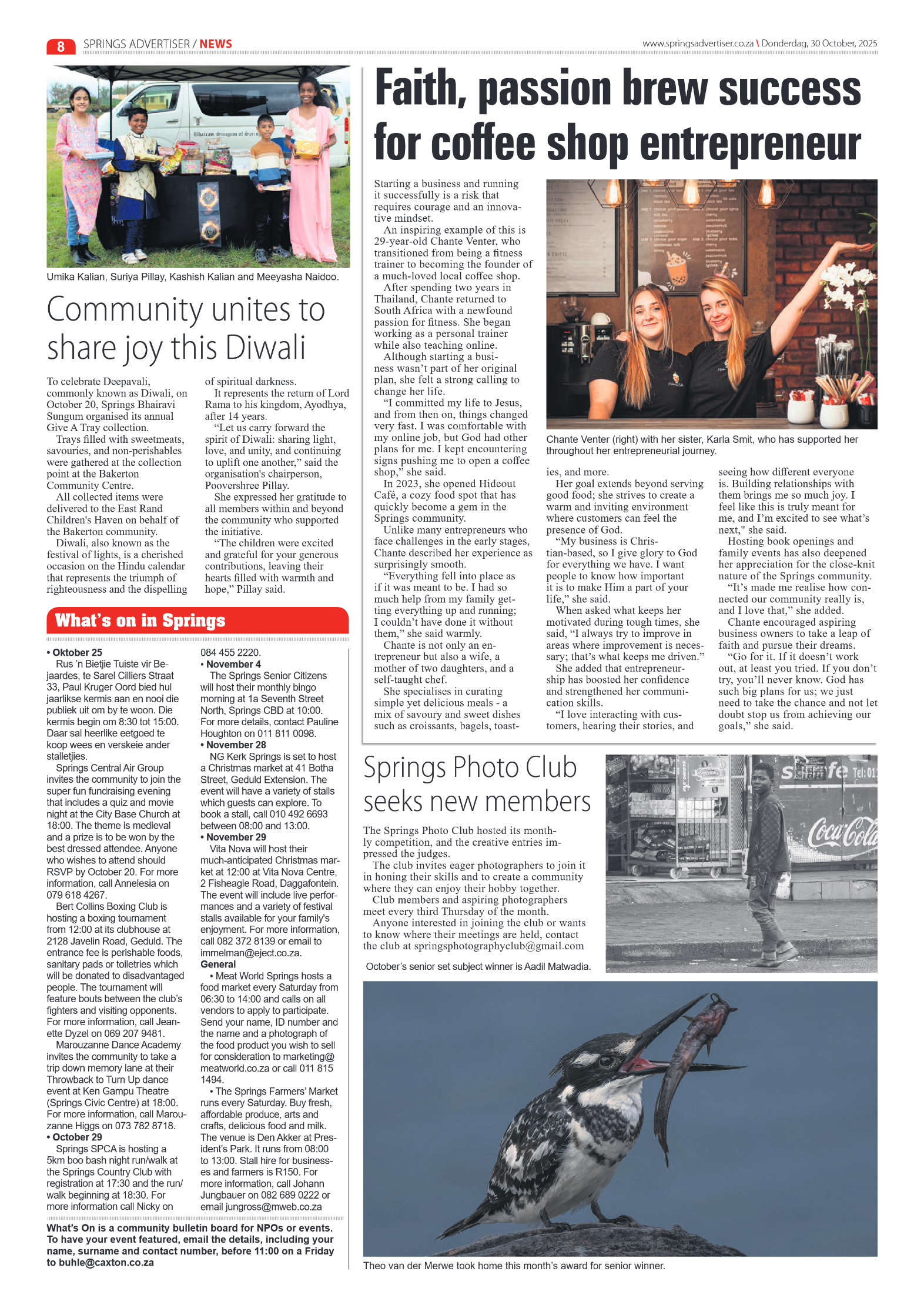Springs Advertiser 30 October 2025 page 8