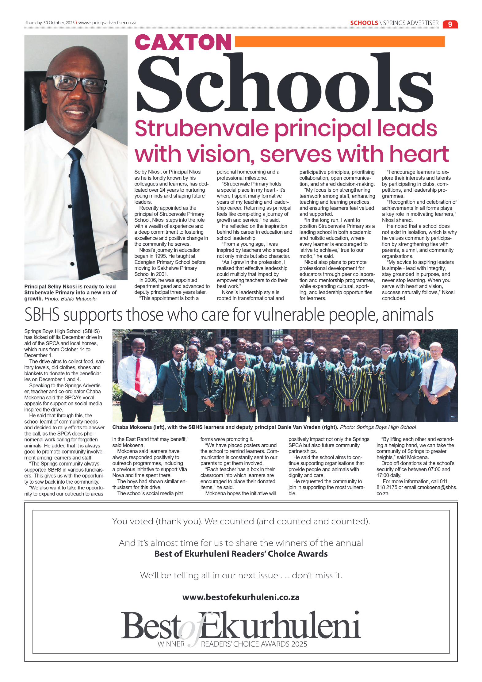 Springs Advertiser 30 October 2025 page 9