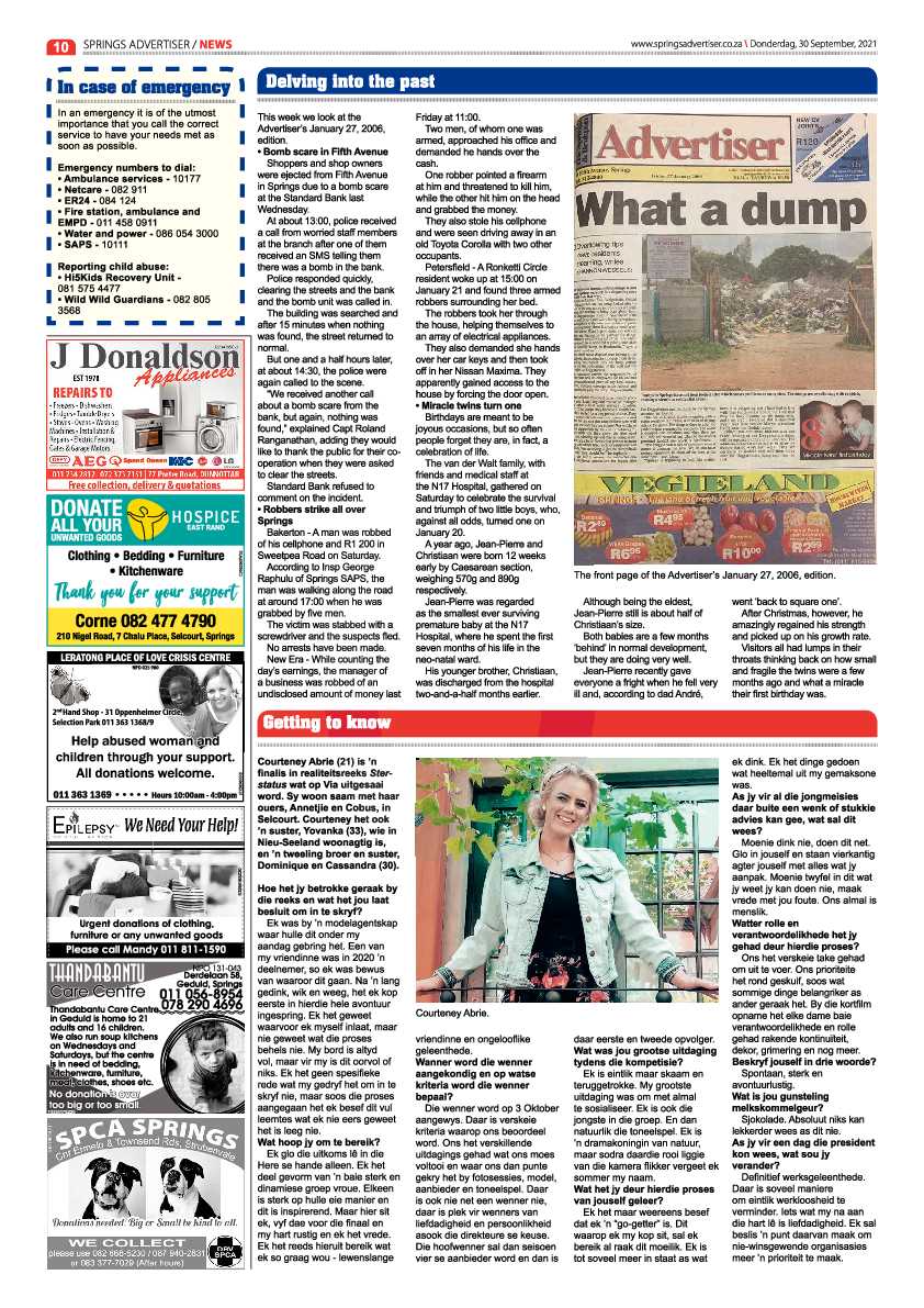 Springs Advertiser 30 September 2021 page 10