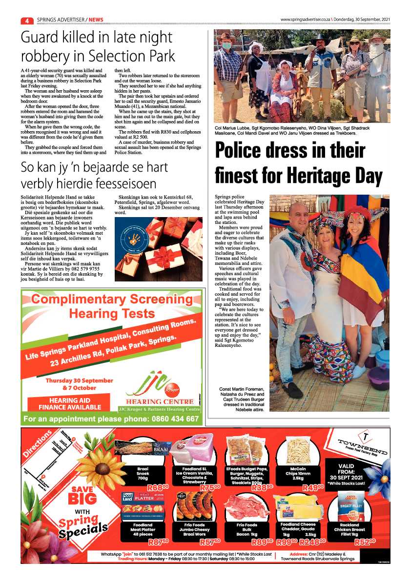 Springs Advertiser 30 September 2021 page 4