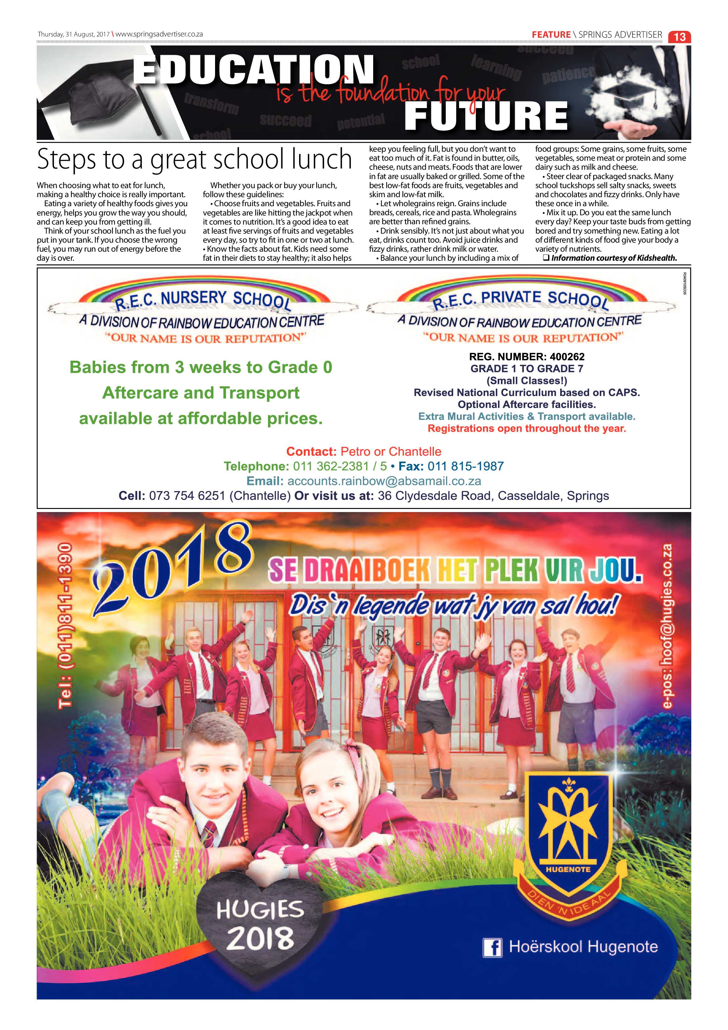 Springs Advertiser 31 August 2017 page 13