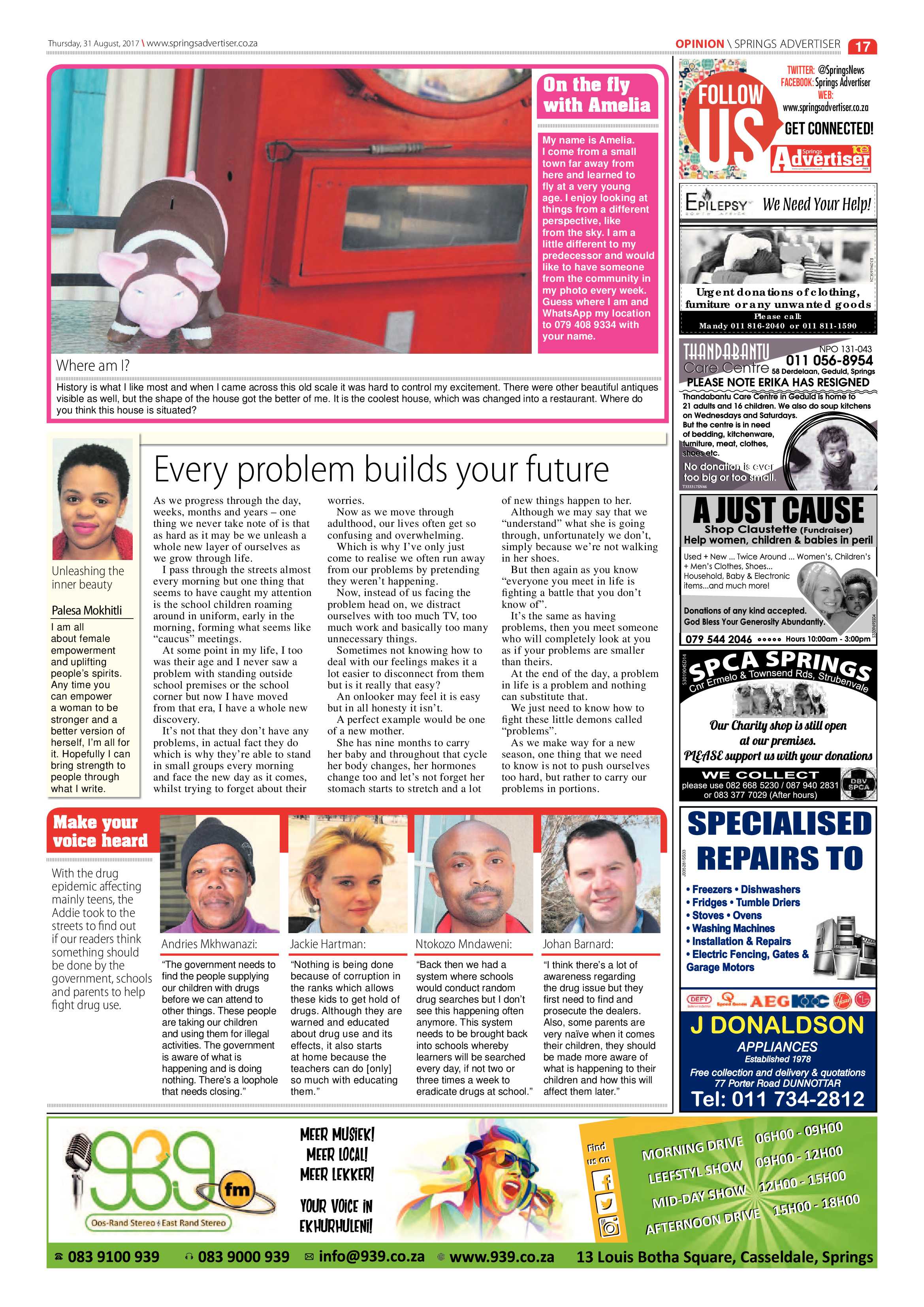 Springs Advertiser 31 August 2017 page 17