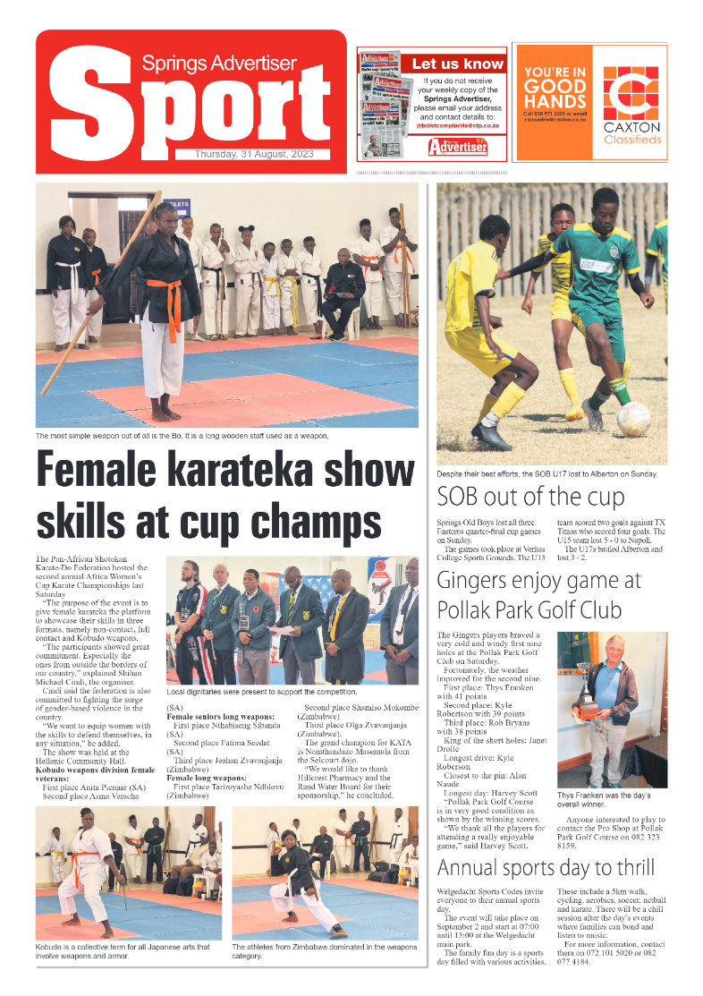 Springs Advertiser 31 August 2023 page 12