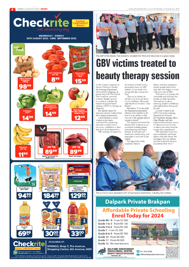 Springs Advertiser 31 August 2023 page 6