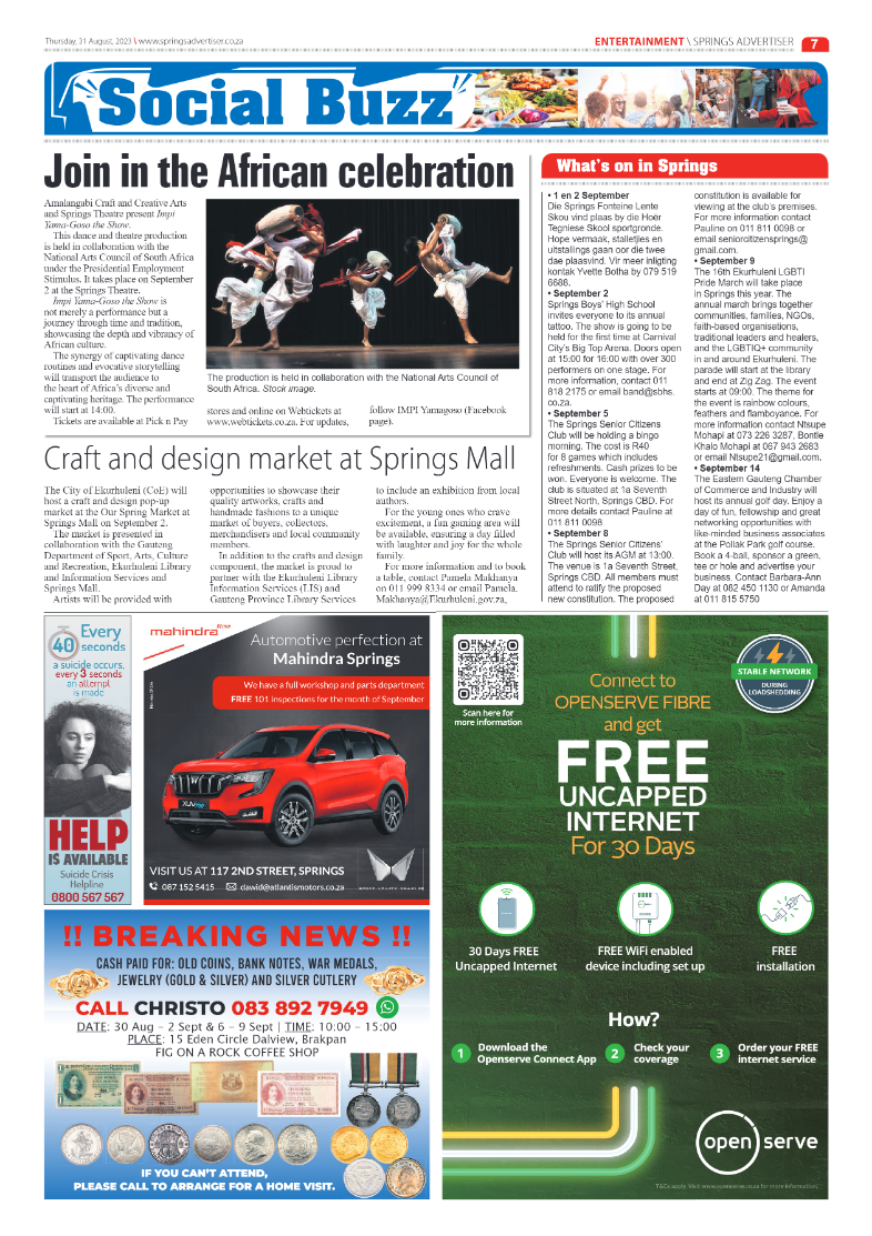 Springs Advertiser 31 August 2023 page 7