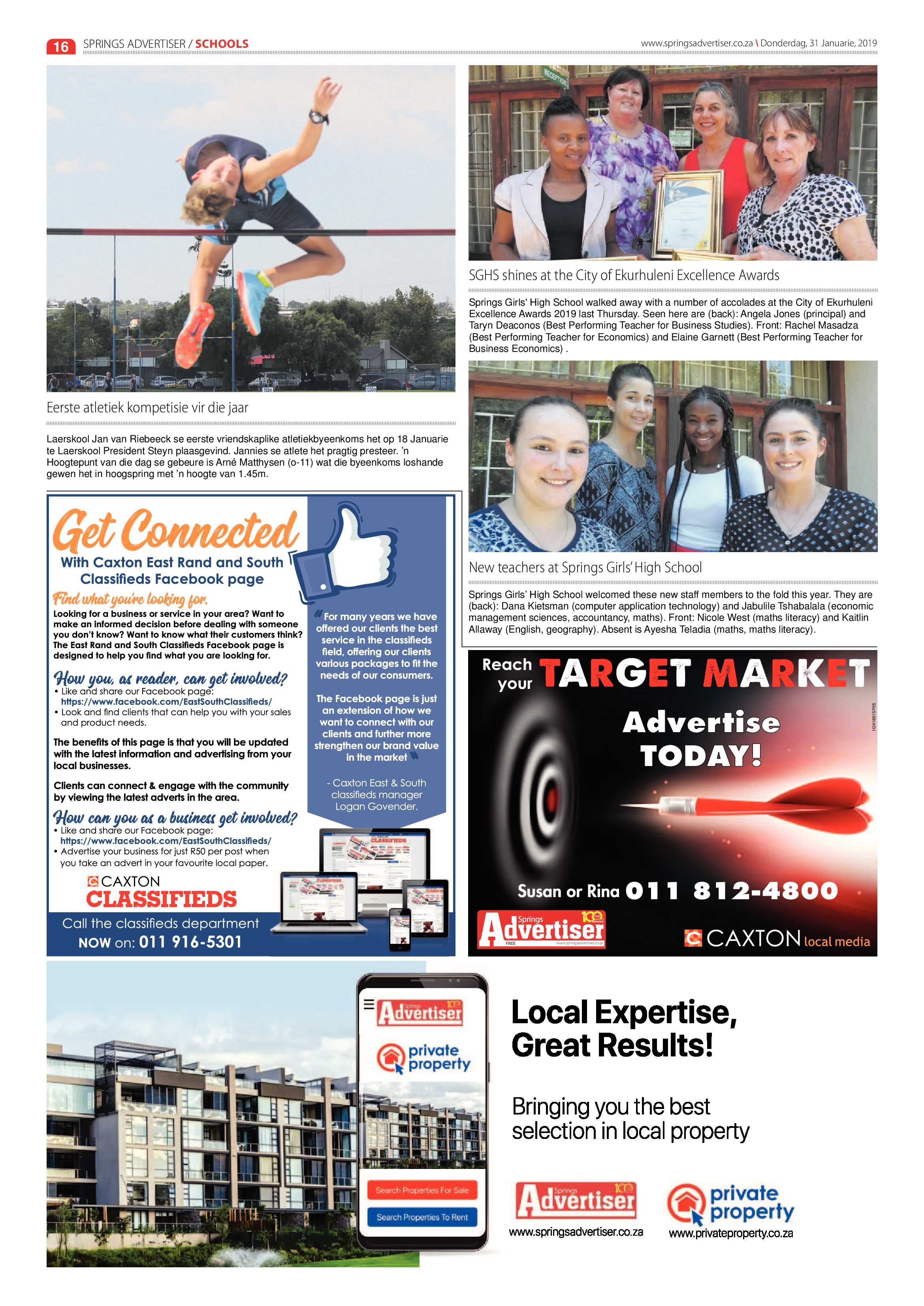 Springs Advertiser 31 January 2019 page 16