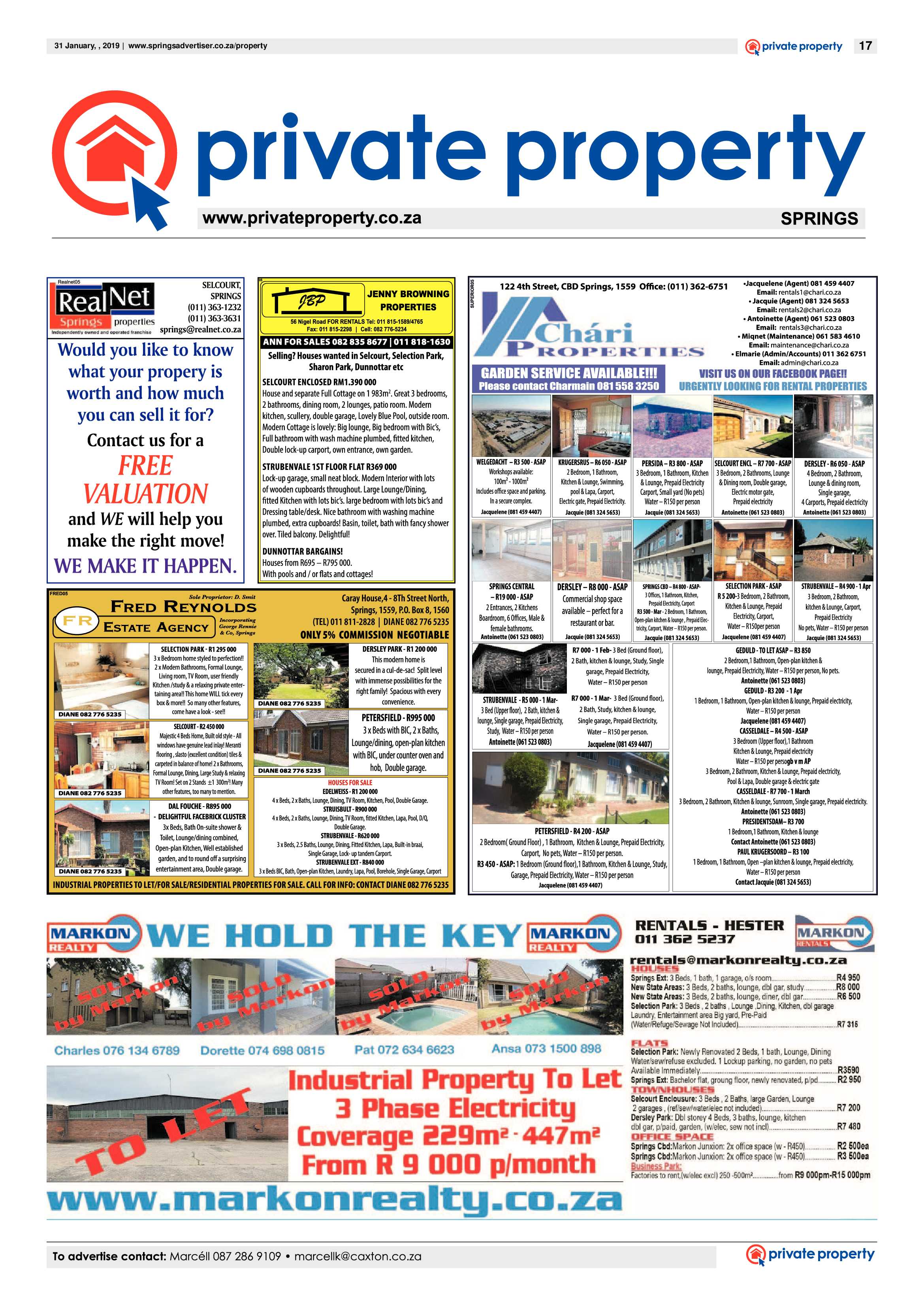 Springs Advertiser 31 January 2019 page 17