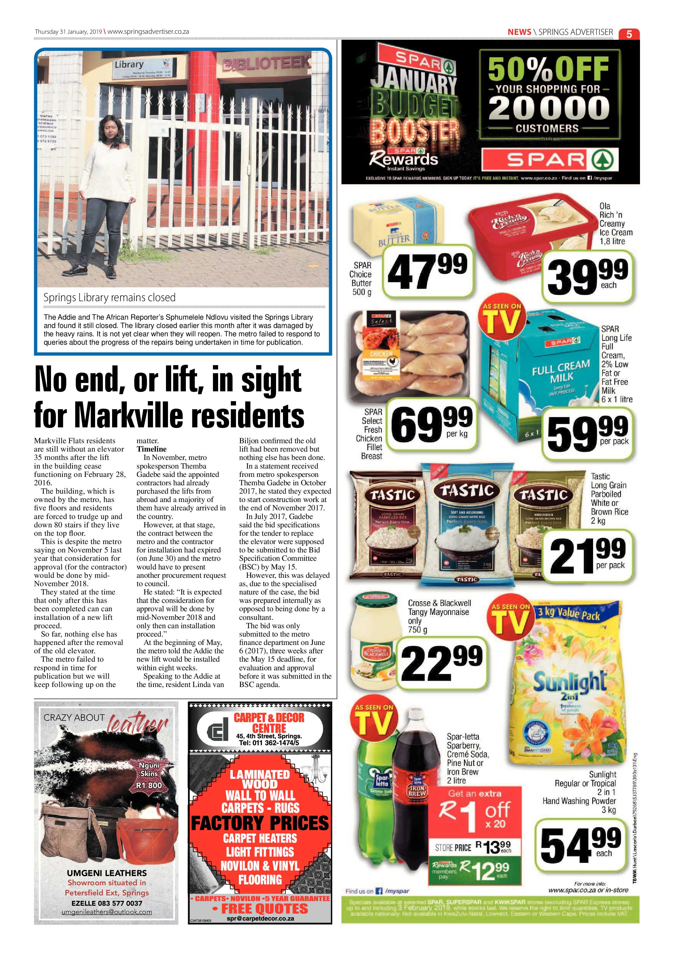 Springs Advertiser 31 January 2019 page 5