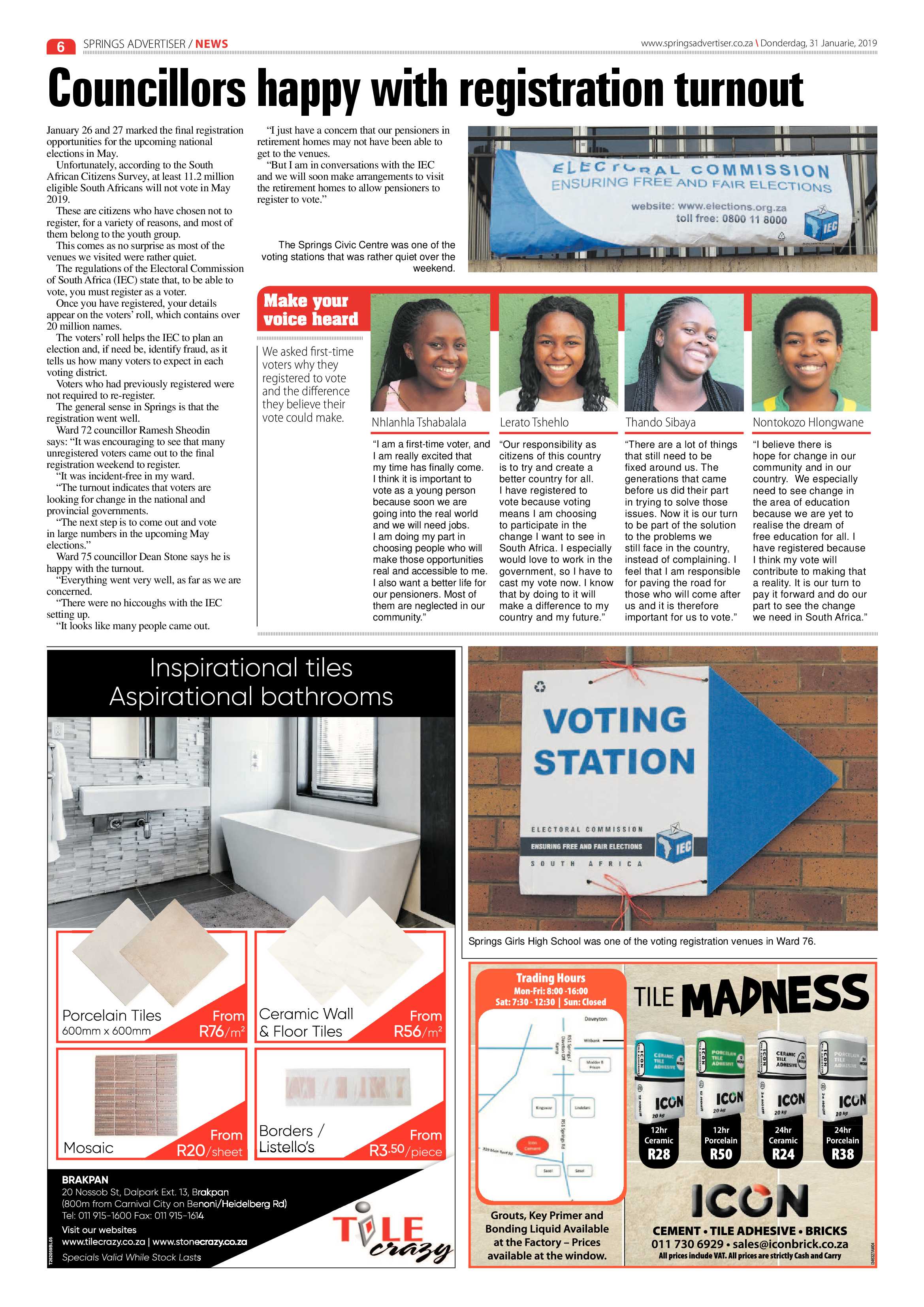 Springs Advertiser 31 January 2019 page 6