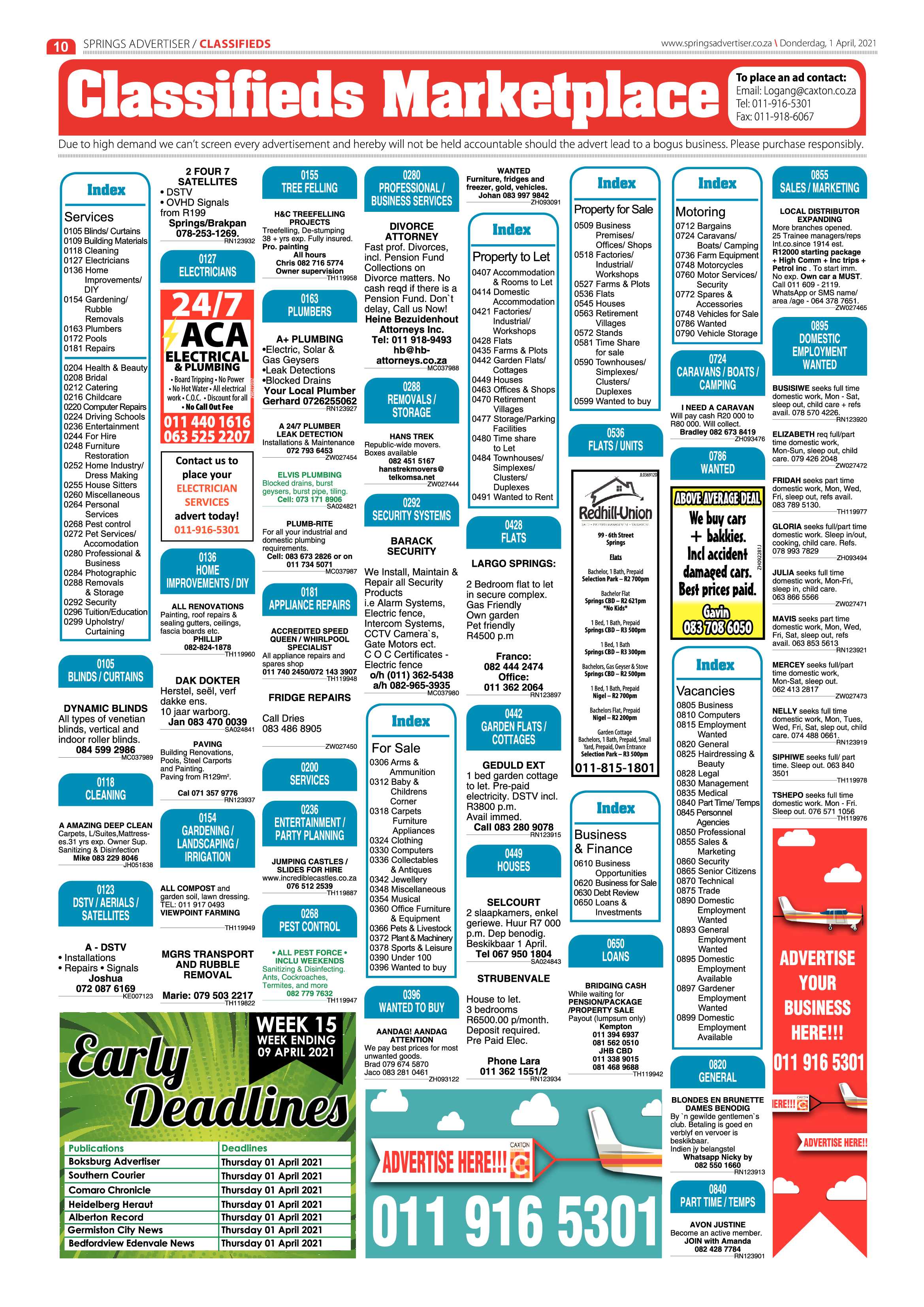 Springs Advertiser 31 March 2021 page 10