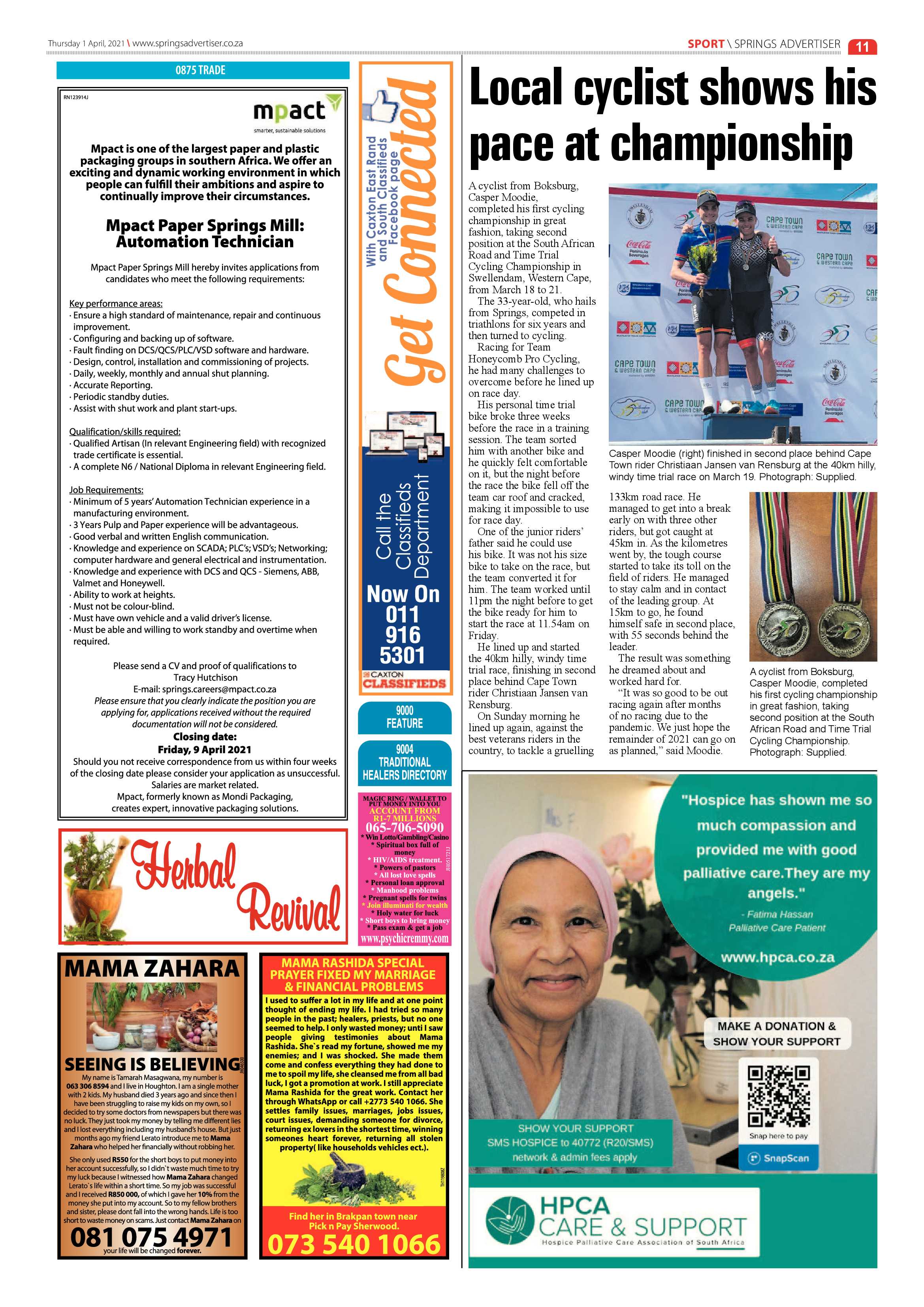 Springs Advertiser 31 March 2021 page 11